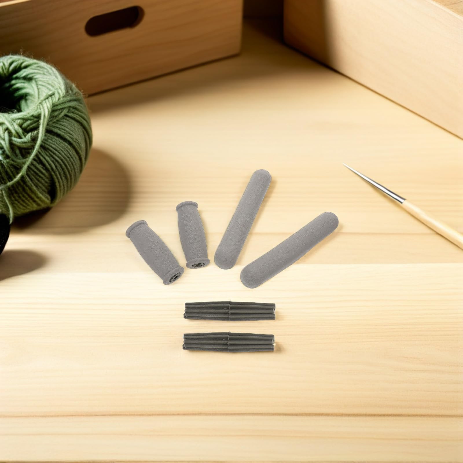 Accesorios para Muletas Diseño Desmontable y Fácil Limpieza 2 Juegos Almohadillas de Goma para Muletas y Mangos, Ideales para Personas Mayores Recuperación