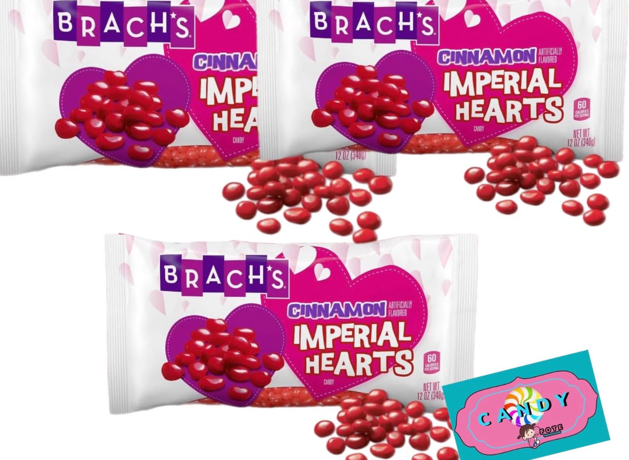 Brachs Cinnamon Imperial Valentine’s Day Hearts Hard Candy