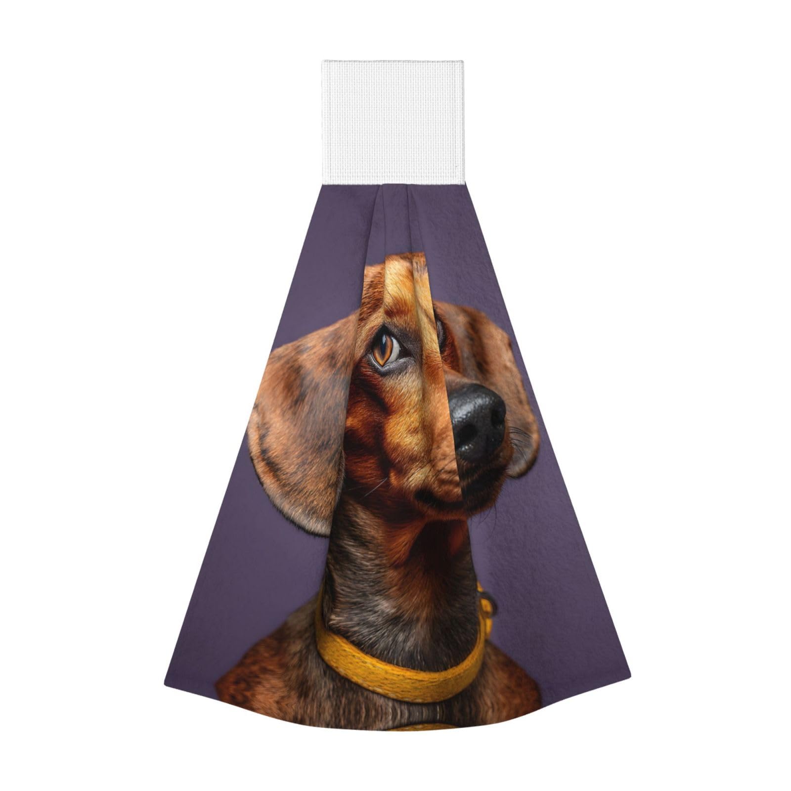 JUANYQME Dachshund Weiner Pet Dogs Printing Hanging Coral Fleece Towel Super Absorbent Soft Towel, Fluffy And Light Quick-Drying Noodles.