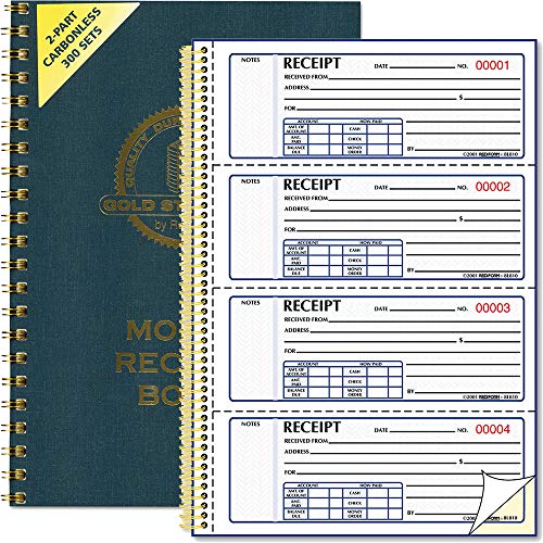 Rediform Check Register, 11 x 8.5 Inches, 4-Part Carbonless, 50 Sets