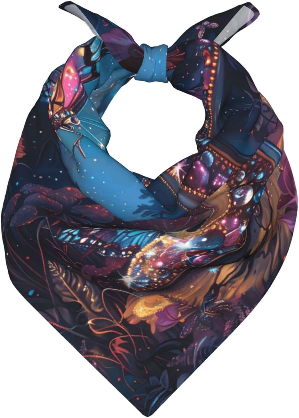 Square Bandana Scarf-Butterfly Stiletto