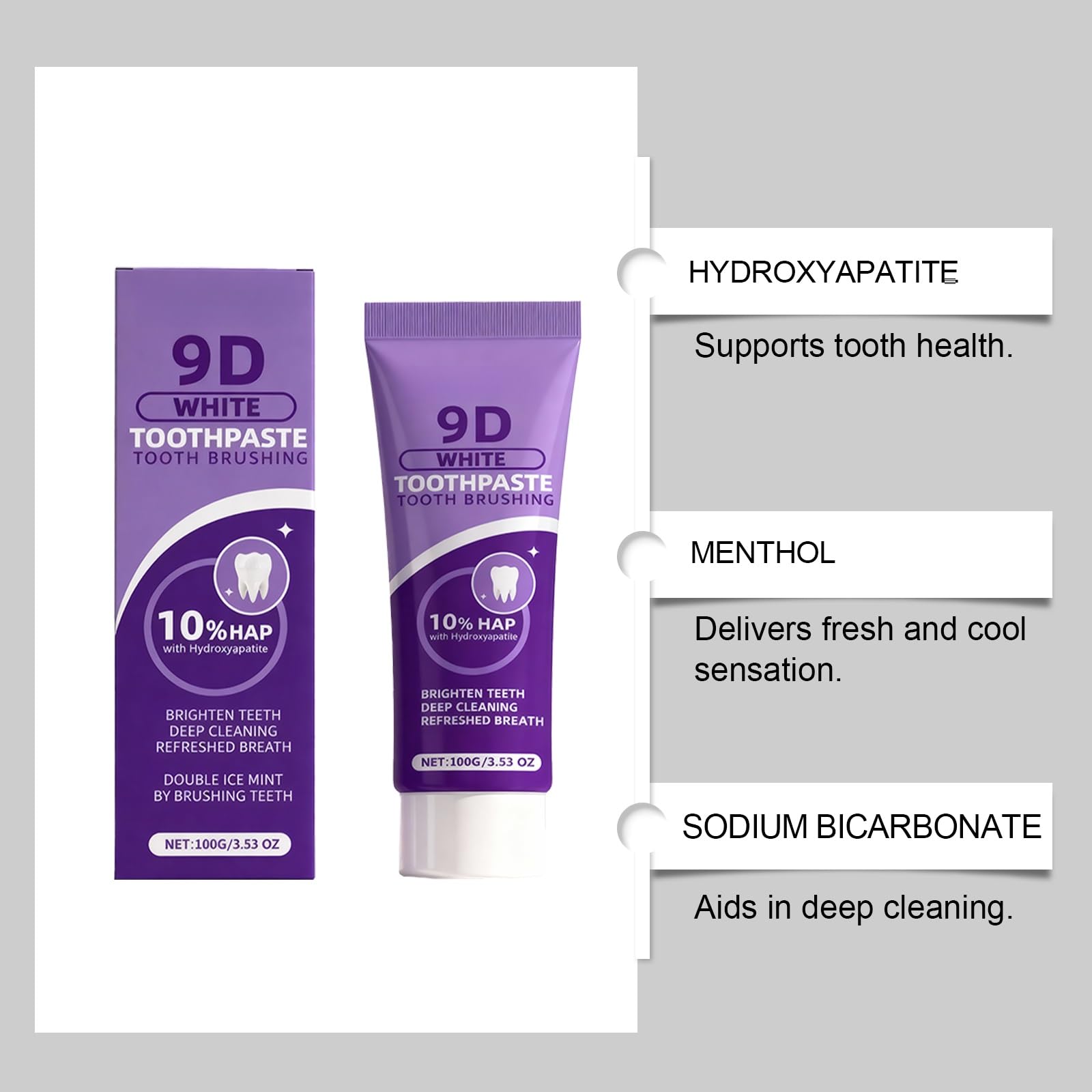 Cura del dentifricio for bambini, freschezza quotidiana e sane abitudini di spazzolatura(3pcs)