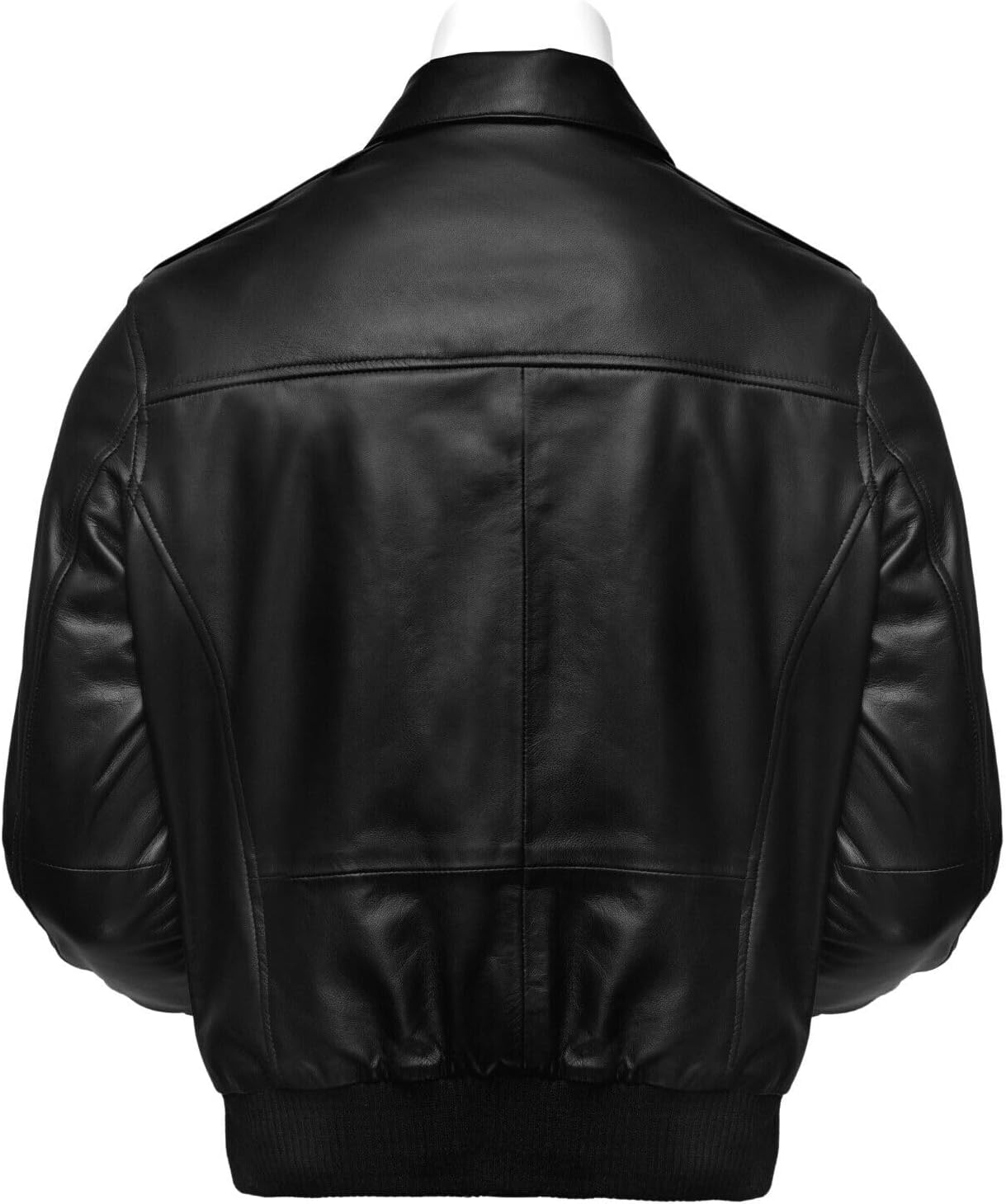 Zulin Men A-2 Air Force Cowhide Leather Flight Bomber Jacket