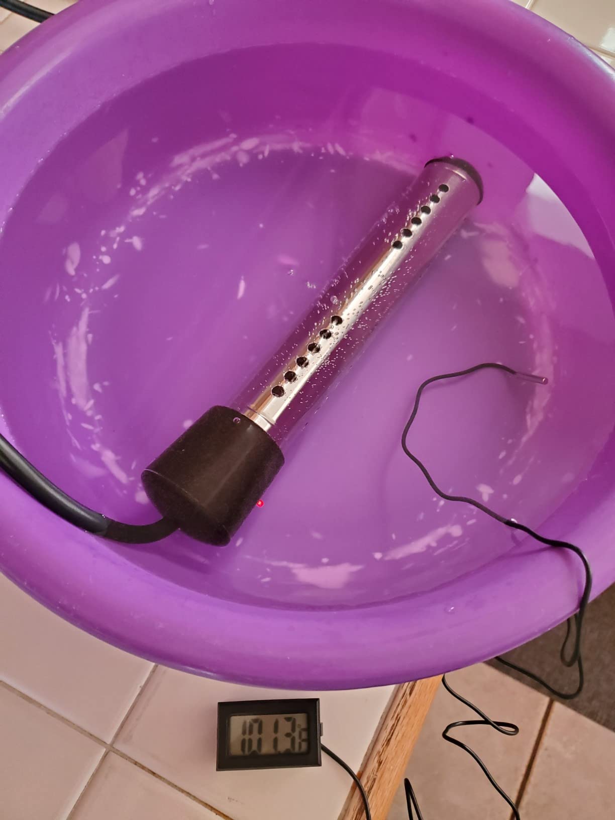 8/mo Finance Immersion Water Heater, 2000W Electric Bucket Heater