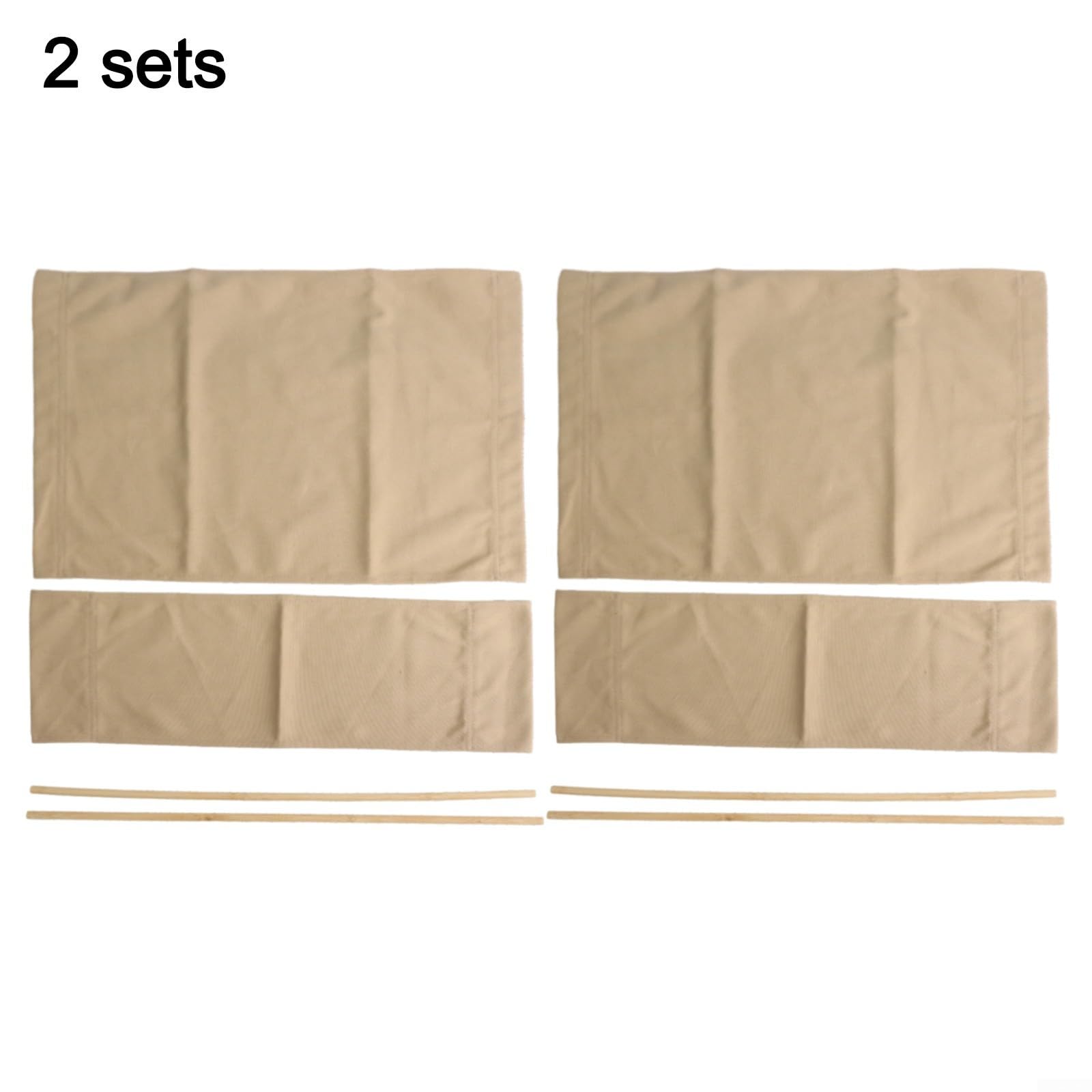Set di coprisedili di ricambio per sedia da regista, in tela, pieghevoli, con accessori, per mobili da esterno e patio (kaki)