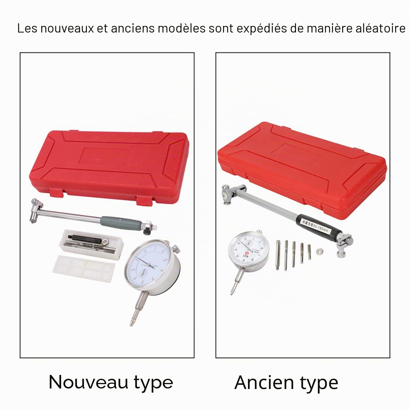 Jauge D'alésage à Cadran, Indicateur de Diamètre 50-160MM, Kit D'outils de Mesure avec Haute Précision