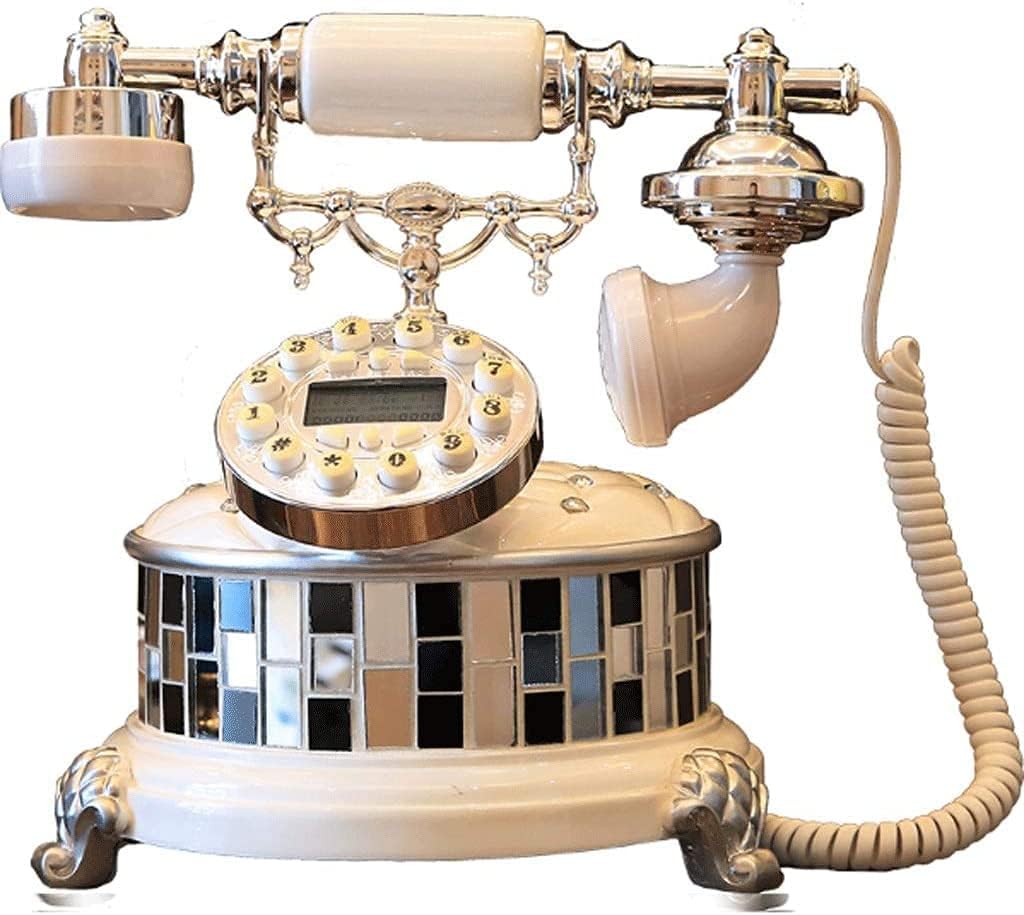REMYS Old Fashioned Decorative Telephones Home Office Antique Telephone Landline Used for Office Family Living Room Decoration