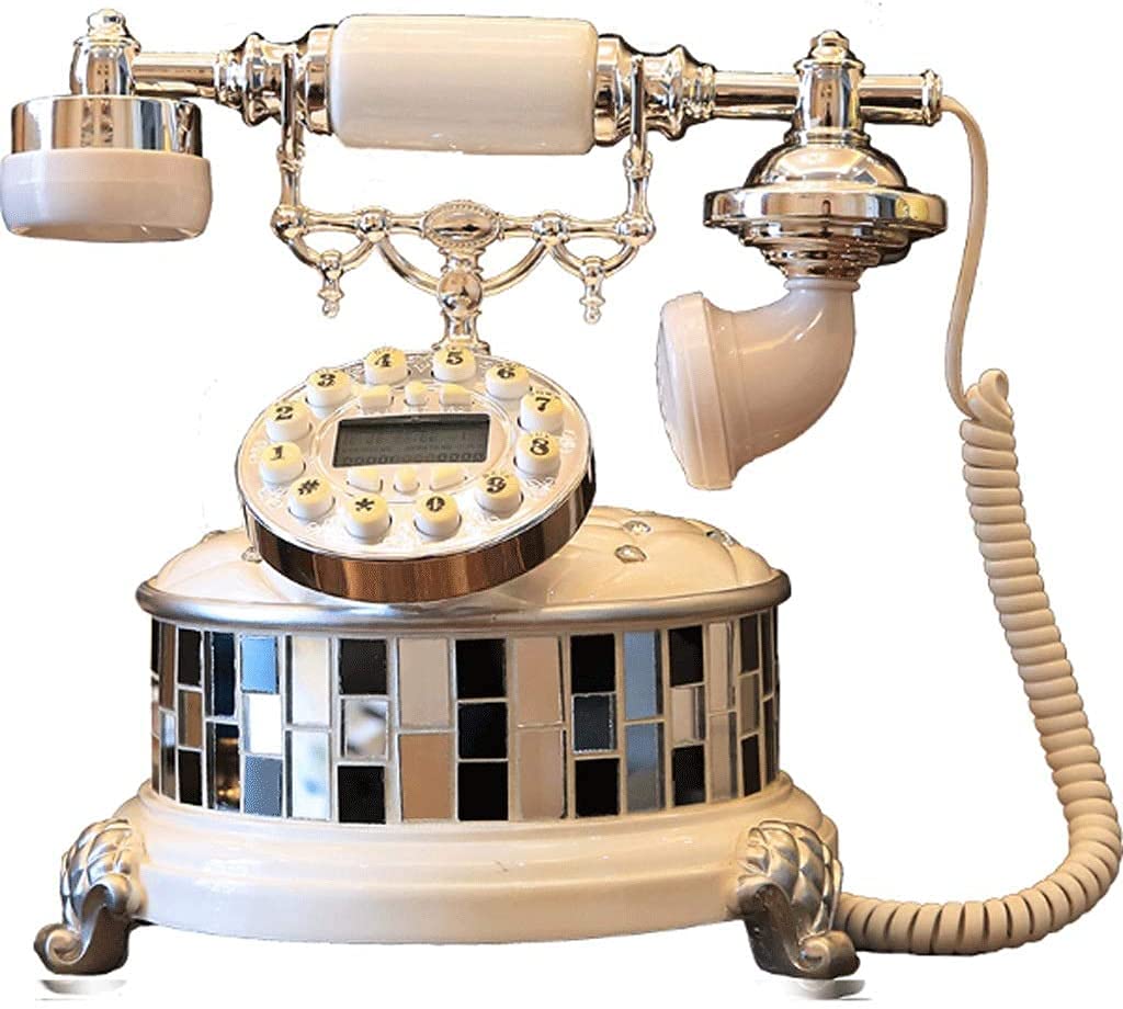 REMYS Teléfonos Decorativos Antiguos Teléfonos caseros Teléfono Antiguo teléfono Fijo Usado para Oficina Familia de la Familia Decoración de la Sala