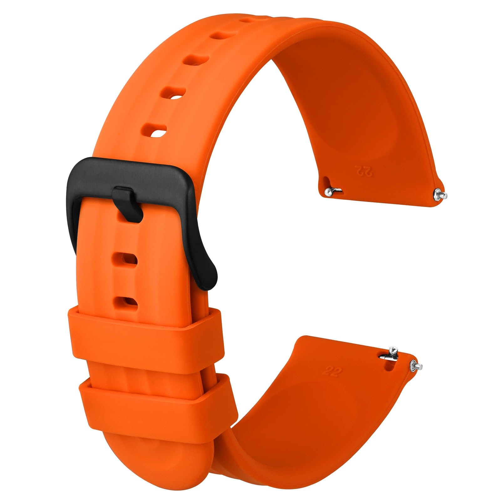 Bracelet de montre en silicone extra long résistant pour grands poignets