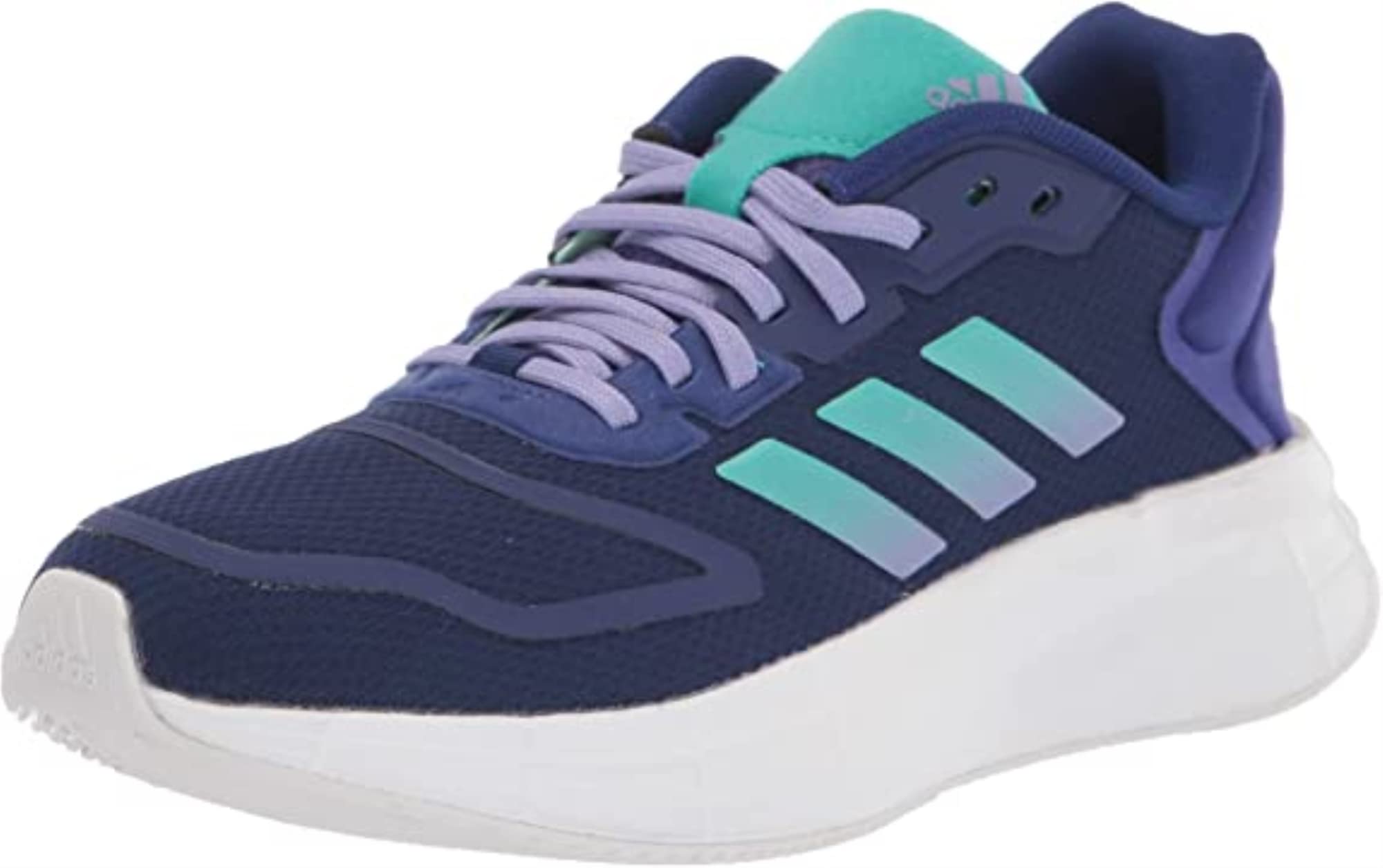 adidas Women's Duramo 10 Running Shoe, Legacy Indigo/Mint Rush/Light Purple, 7.5