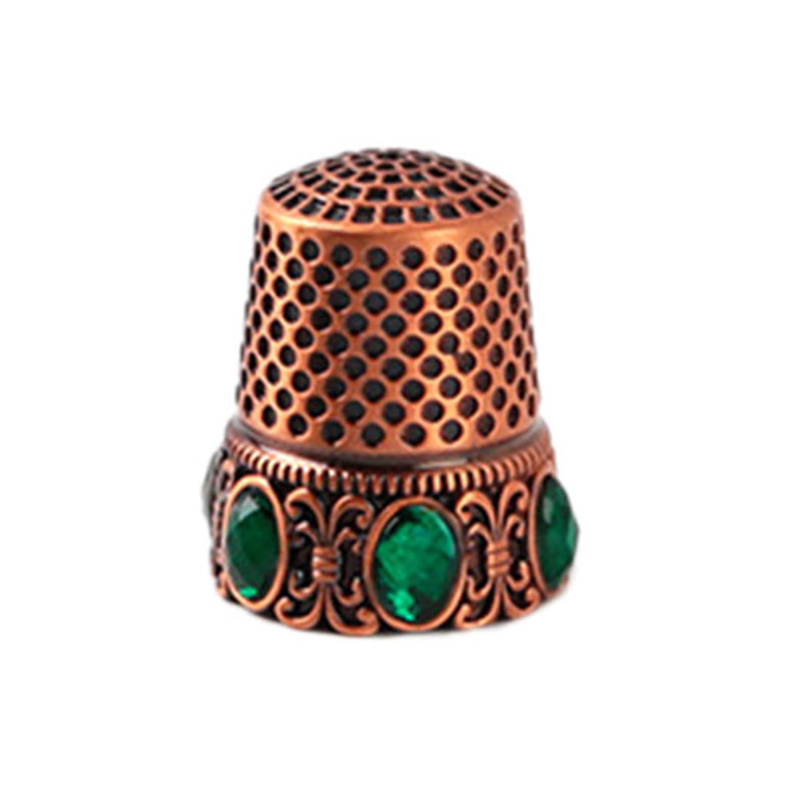 Buxuaaaa Sewing Needle Storage Case Vintage Organizers Sewing Thimble Rings Awl Tool Exquisite Workmanship for Project Threading Hand Needle Case