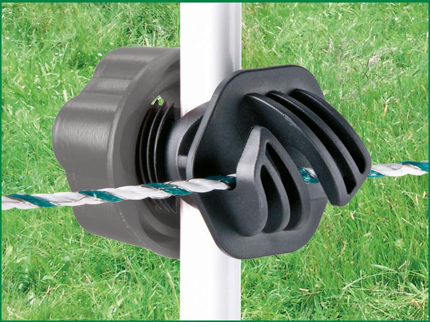 Kerbl 50 Stück Schraubisolator Vario Plus für Litze Draht Seil Weidezaun äußerst robust