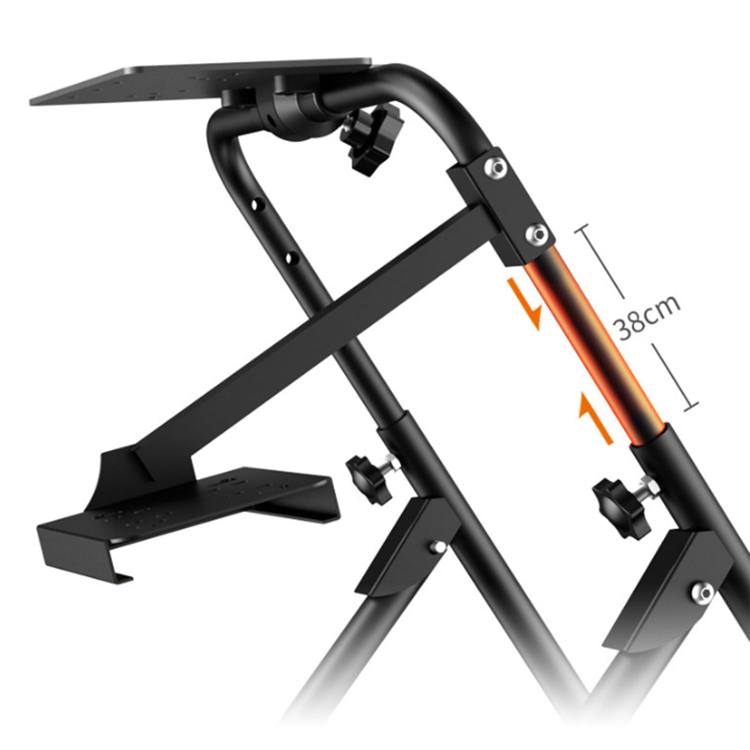 Fit Pieghevole con Ruota da Corsa, Supporto per Ruote da Corsa, Supporto del Volante, basi Universale Regolabile in Altezza Compatibile