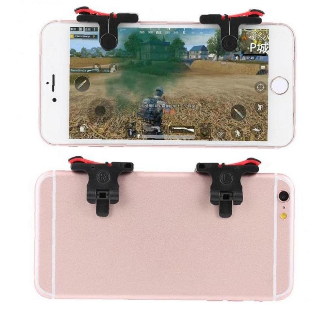 1 Par Pubg Controlador Juego Móvil Gamepad Gamepad Disparador Objetivo Botón L1 R1 Shooter Joystick para Diferentes Modelos Teléfono Juego Pad Accesorios