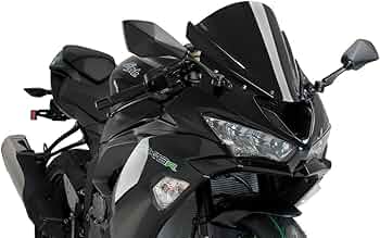 Amazon.com: Puig 3177N Racing Screen Kawasaki ZX-6R 18-21 C/Black