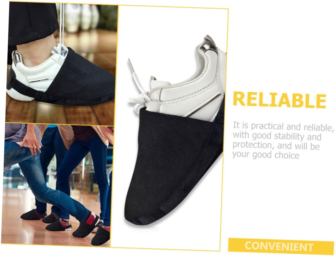 1pair Bowling Shoe Covers Non- Slider Accessories for Enhanced Stability and Reusable and Compact Design for Convenient Carry for Bowling Enthusiasts