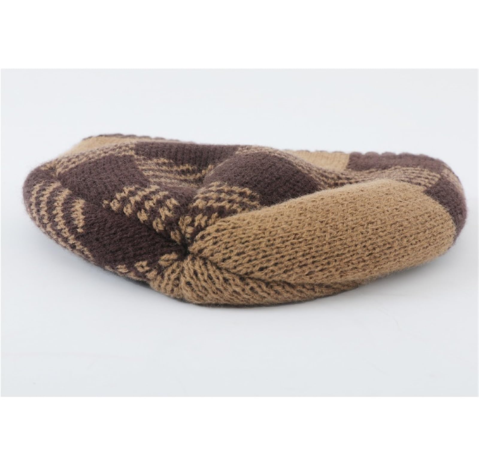 Cappello Inverno Cappelli Invernali in Maglia Spessa E Foderata Calda for Uomo Donna, Berretto con Risvolto, da Sci Termico Berretto(Bruin)