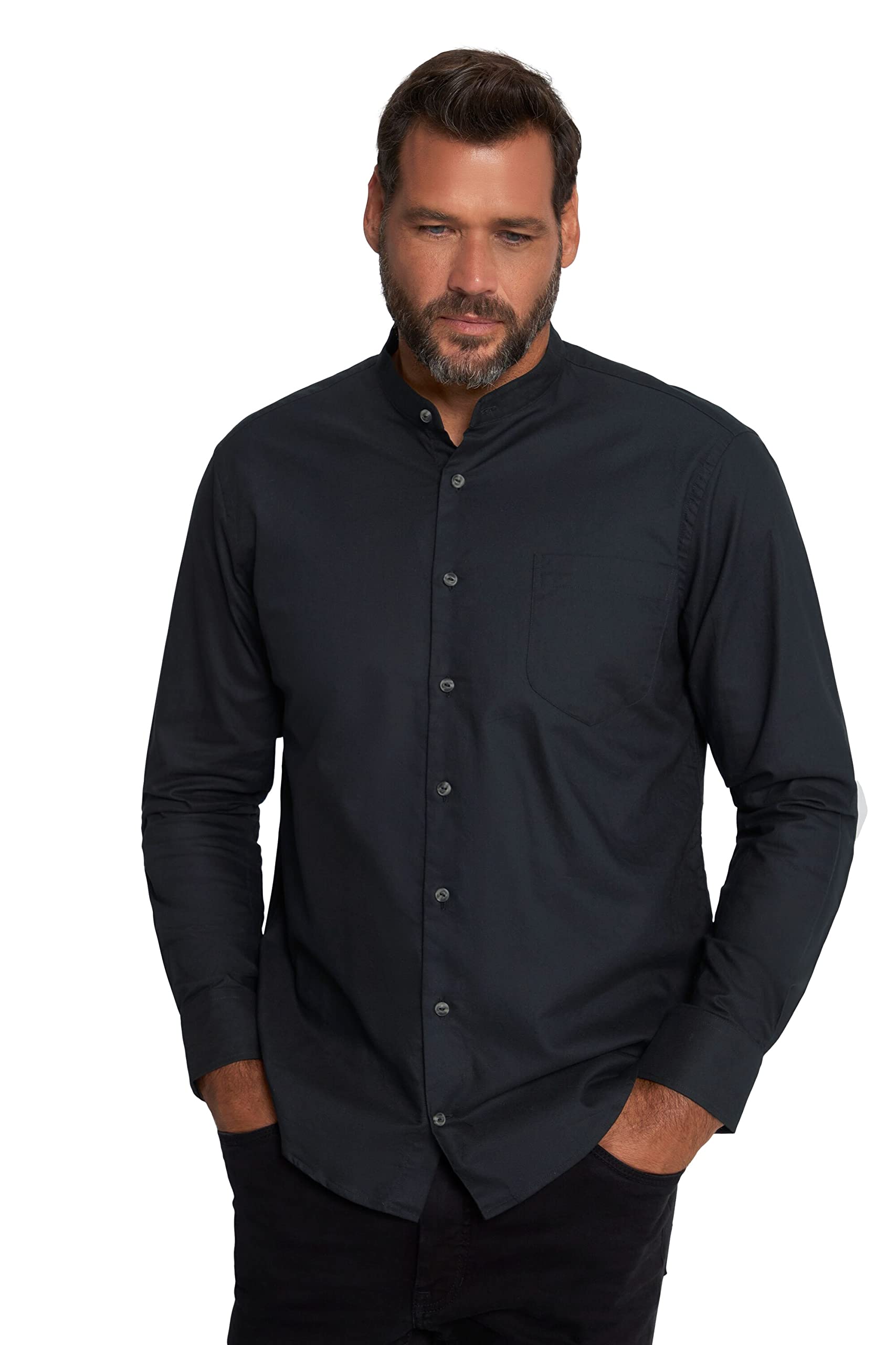 JP 1880 Herren Business Hemd In Übergrößen L-8XL – 100% Baumwolle, Vario-Kragen, Comfort Fit