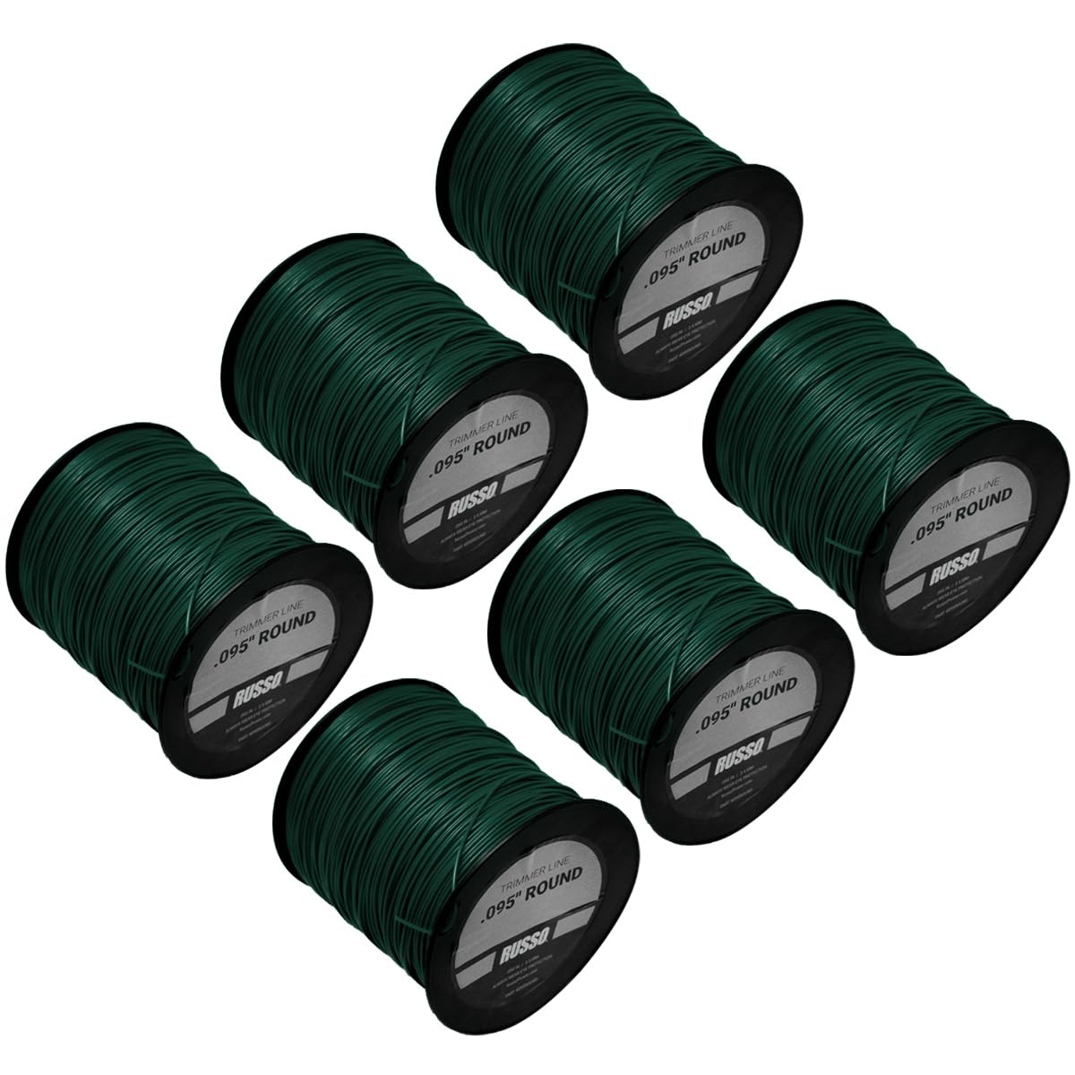 Amazon.com: 6 Pack 095 Round 5lb Commercial String Trimmer