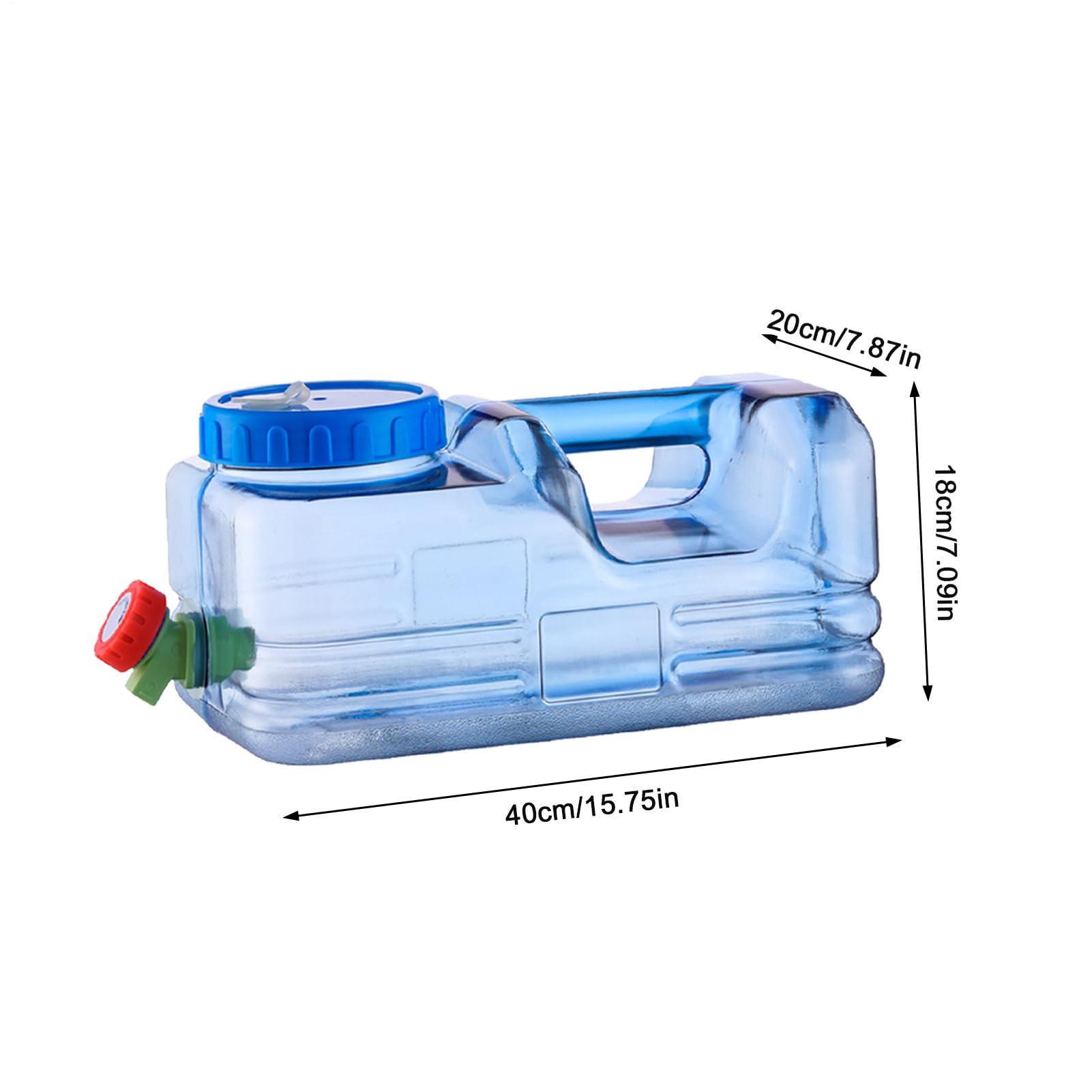 Serbatoio Di Stoccaggio Acqua Portatile Multiuso 10L Tanica Alimentare | Bottiglia Di Acqua Con Maniglia, Senza BPA, Serbatoio Acqua Impermeabile Per, Picnic, Escursionismo, Guida Automotive
