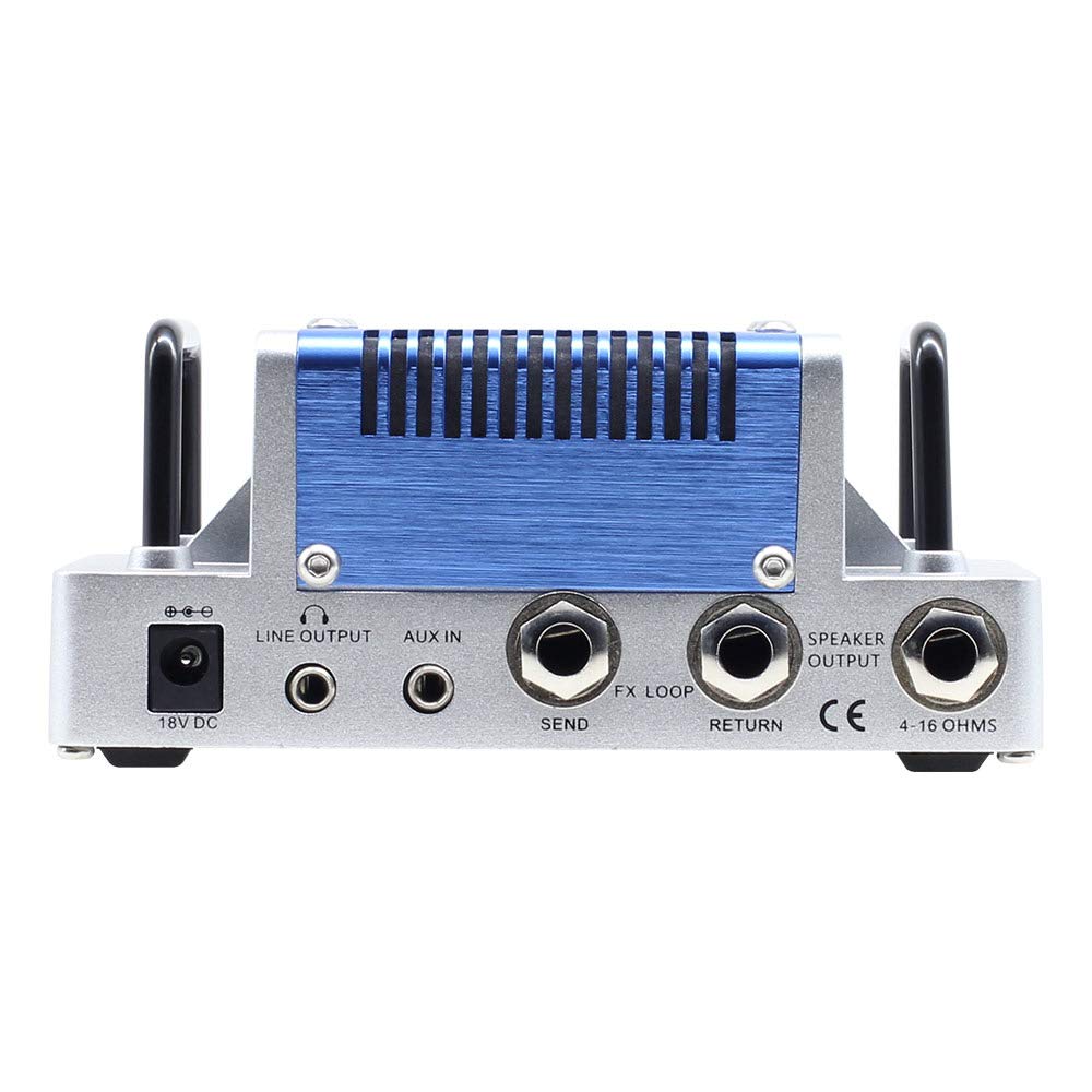Hotone Amplificatore per Chitarra ad Alto Guadagno Testa 5 Watt Amplificatore di Classe AB con CAB SIM Telefoni/Uscita di Linea Vulcan Five-O