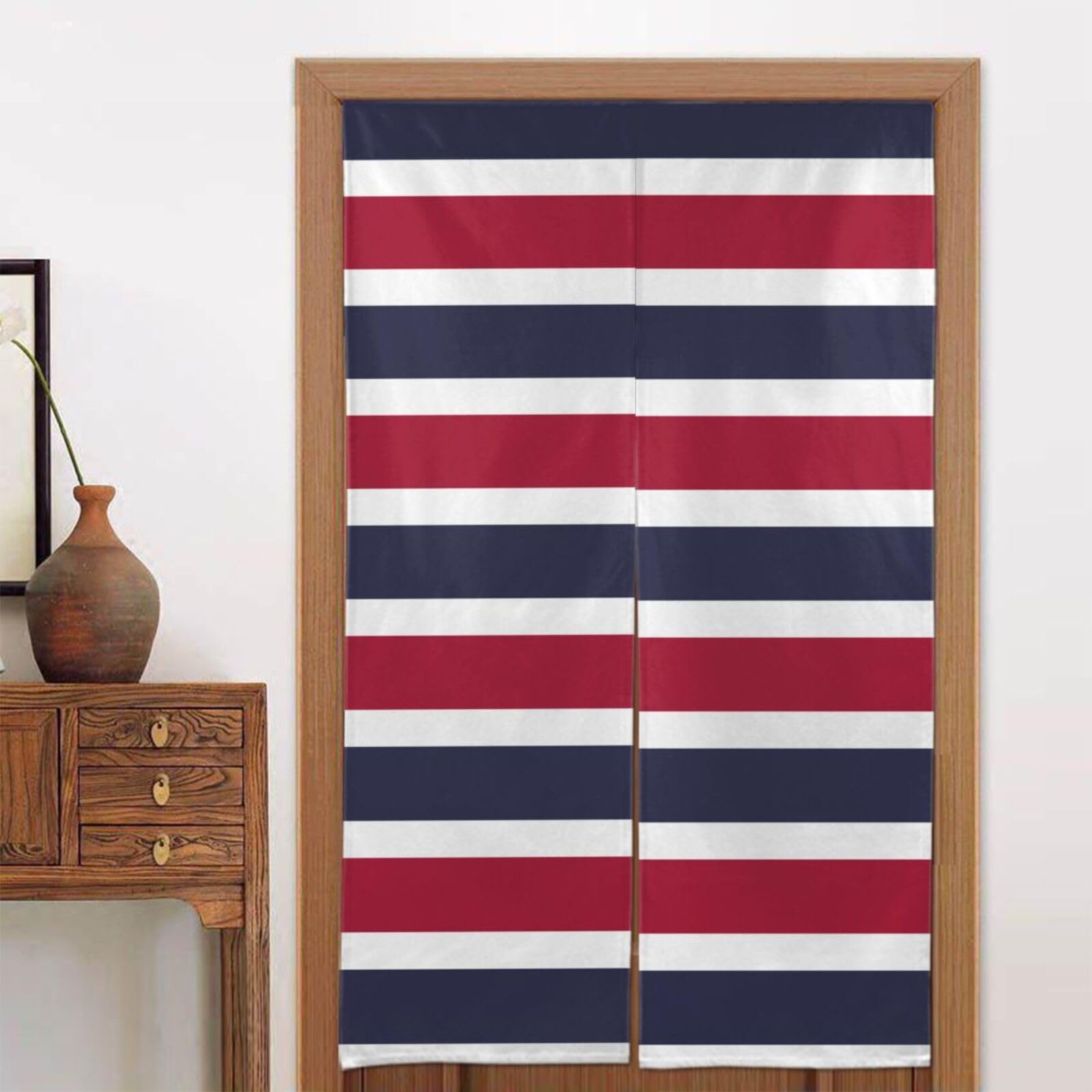 CNTDBU Thailand Flag Door Curtain 34x56 Inch-Room Divider Panel for Privacy, Entryway Screen for Kitchen Bedroom
