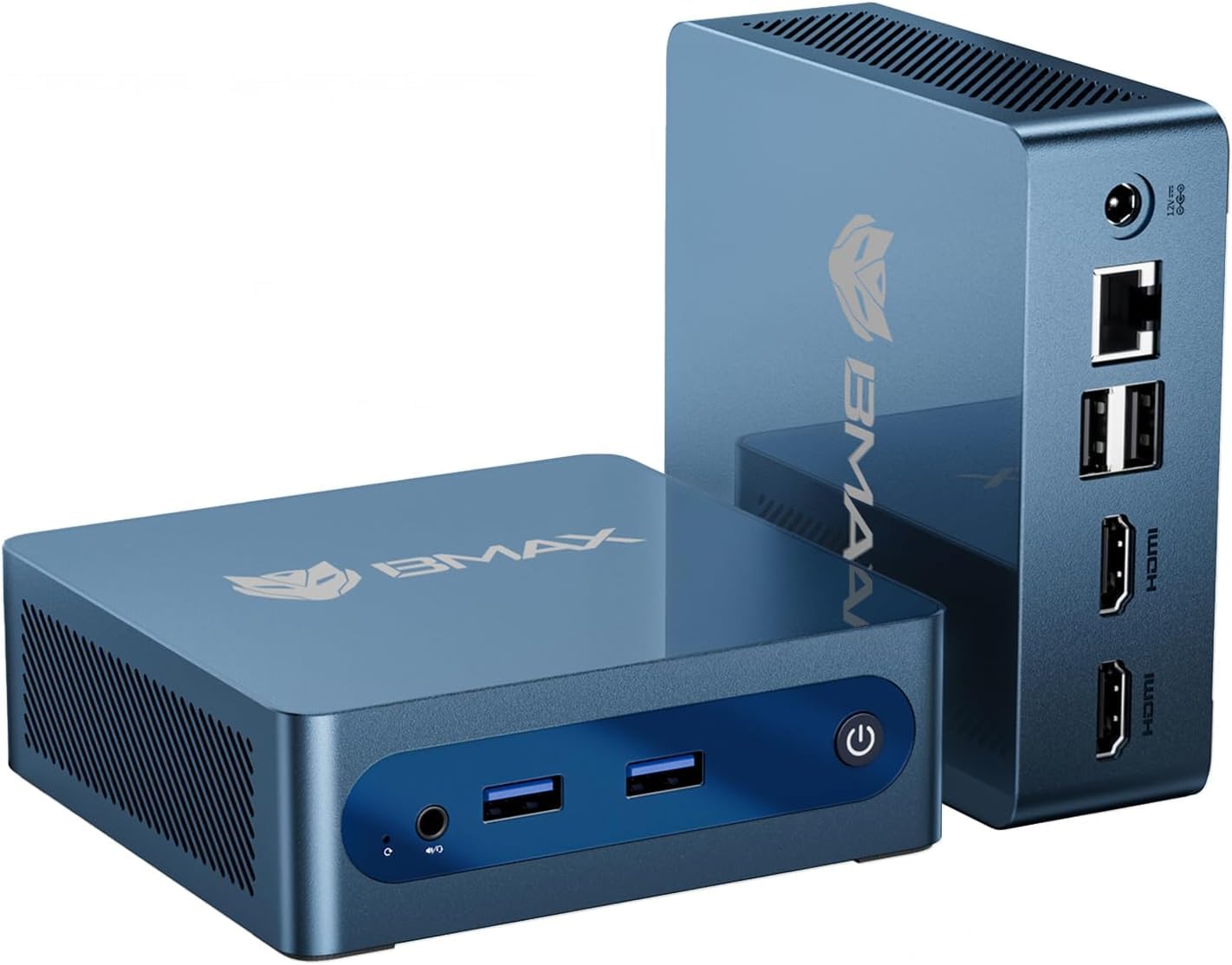Bmax Mini PC B1 Plus, Intel Celeron J3355 (Up to 2.5GHz), 6GB RAM 128GB eMMC Support M.2 SSD Expansion (512GB/2TB), 4K Dual Display 2.4G/5G WiFi & BT5.0 Mini Desktop Computer for Home/Office-image-11