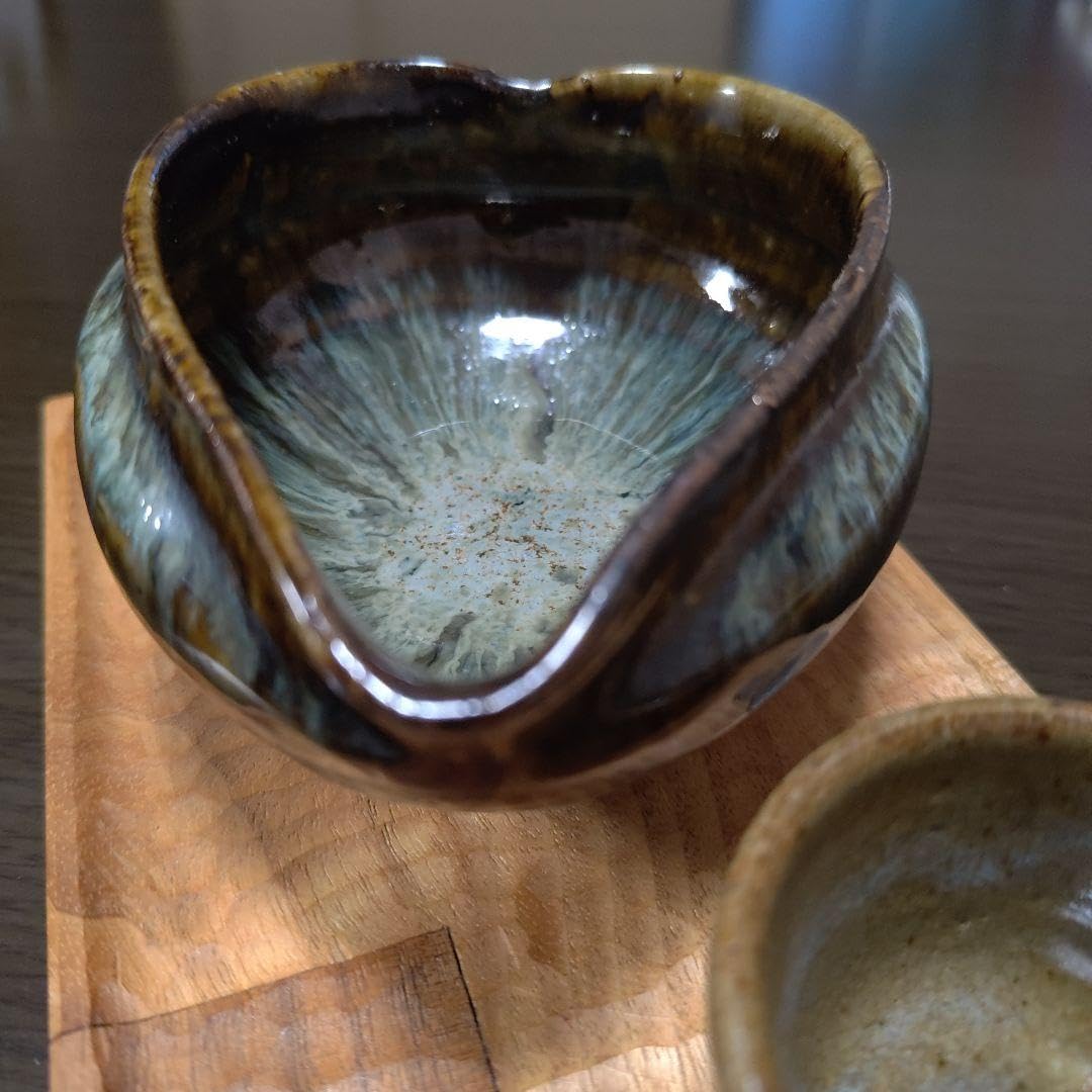 ハート型山形県長井市成島焼和久井窯陶磁器初代富二夫氏作品湯冷まし酒器酒坏お猪口 Amazon.co.jp: ハート型山形県長井市成島焼和久井窯陶磁器初代