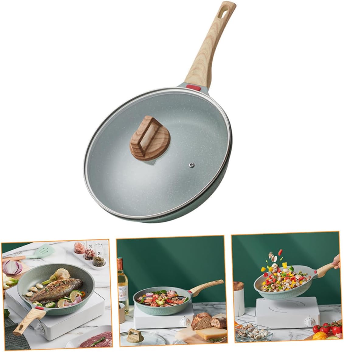 Non-stick Frying Pan Lid Maifan Stone Pan Pancake Omelet for Bbq Frying Cooking Supplies
