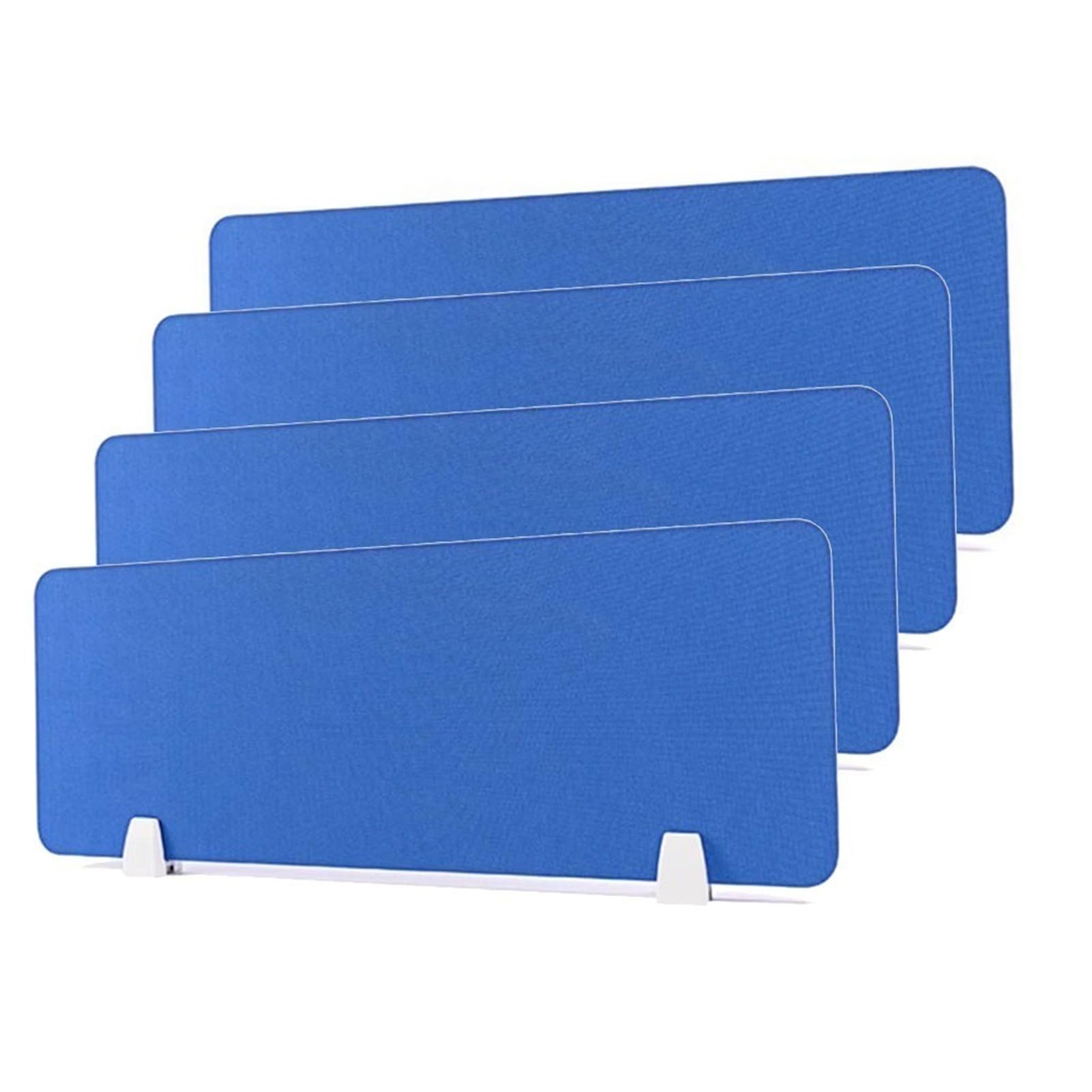 GJZQDKX Acoustic Desk Divider Panels Set of 4 Soundproof Partitions for Open Office Library Study Room Blue 30X120CM