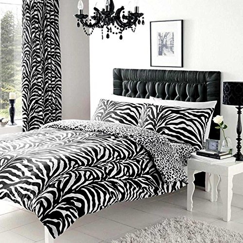 Gaveno cavalia Zebra Pelle Set Copripiumino, White/Black, 4 x 27 x 39 cm