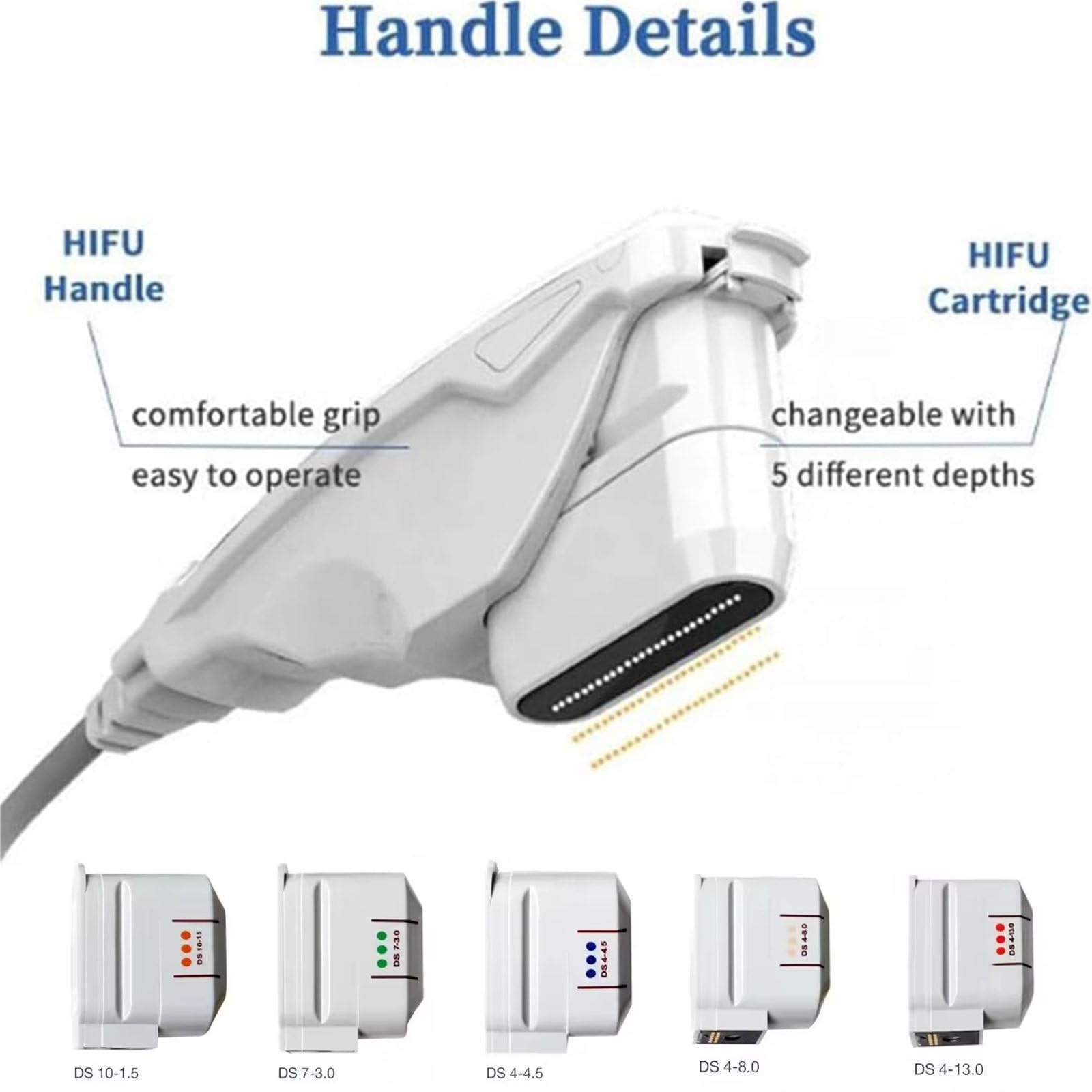 3D HIFU Anti Wrinkle Face Lift Skin Tightening Beauty Machine, Skin Tighting Body Slimming Machine bezpieczną i bezbolesną dla przeciwzmarszczkowych,5head