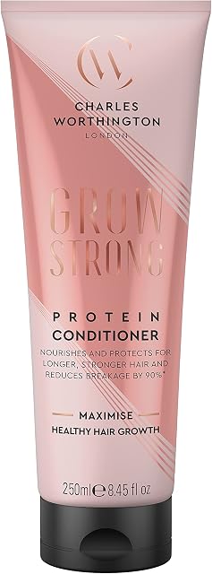 Charles Worthington Grow Strong Protein Conditioner, Hair Growth Conditioner for Fine Hair, Hair Repair Products for Women and Men, Salon Hair Repair, 250 ml