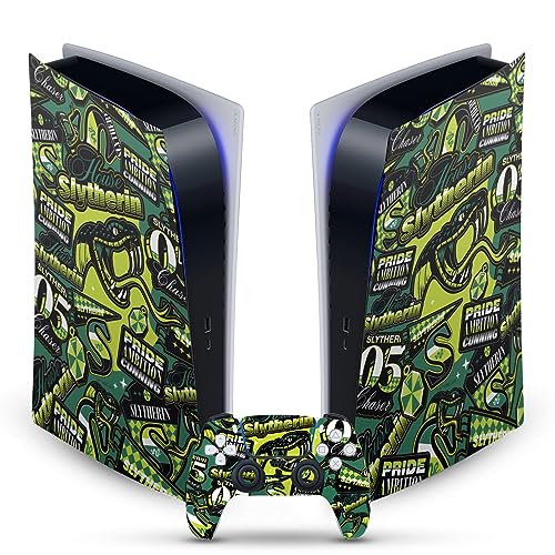 Autocollant Harry Potter Slytherin vinyle pour PS5 Digital skin manette