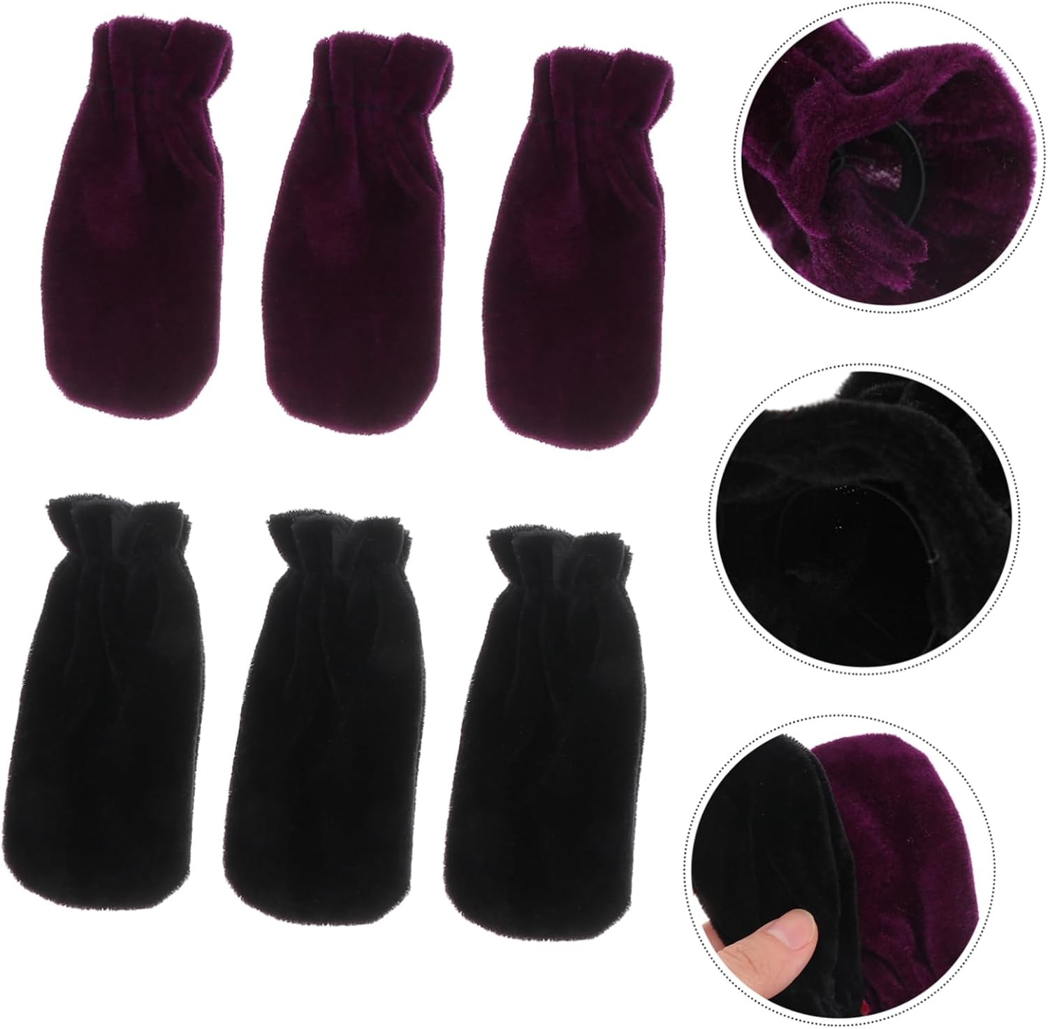BESPORTBLE 2 Sets Velvet Piano Foot Pedal Covers Protective Sleeves for Piano Pedals Non-Slip Design Suitable