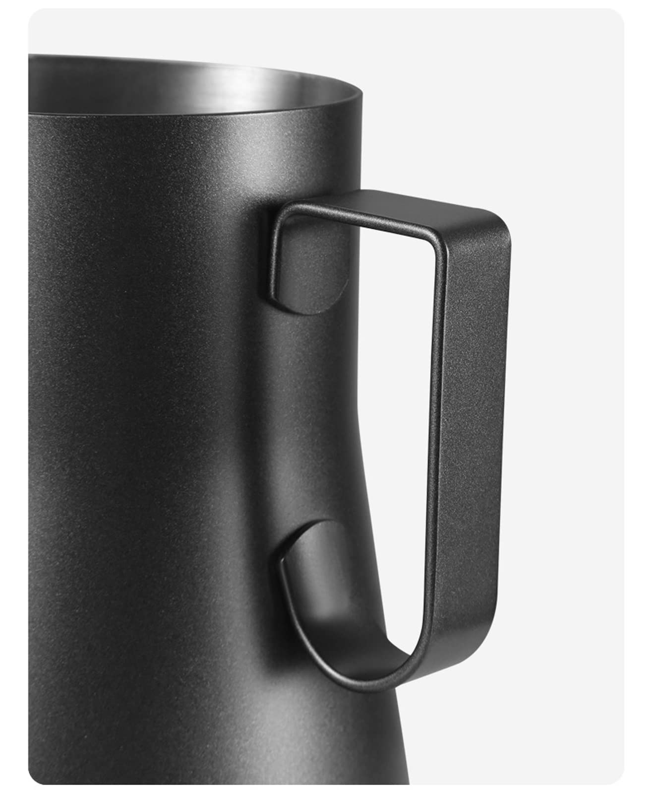 Ręczny dzbanek do spieniania mleka Craft Coffee Latte Artystyczny dzbanek do spieniania kawy Garland ze stali nierdzewnej Kubek z pianką mleczną Krem do serwowania kawy Akcesoria /360(600ml)