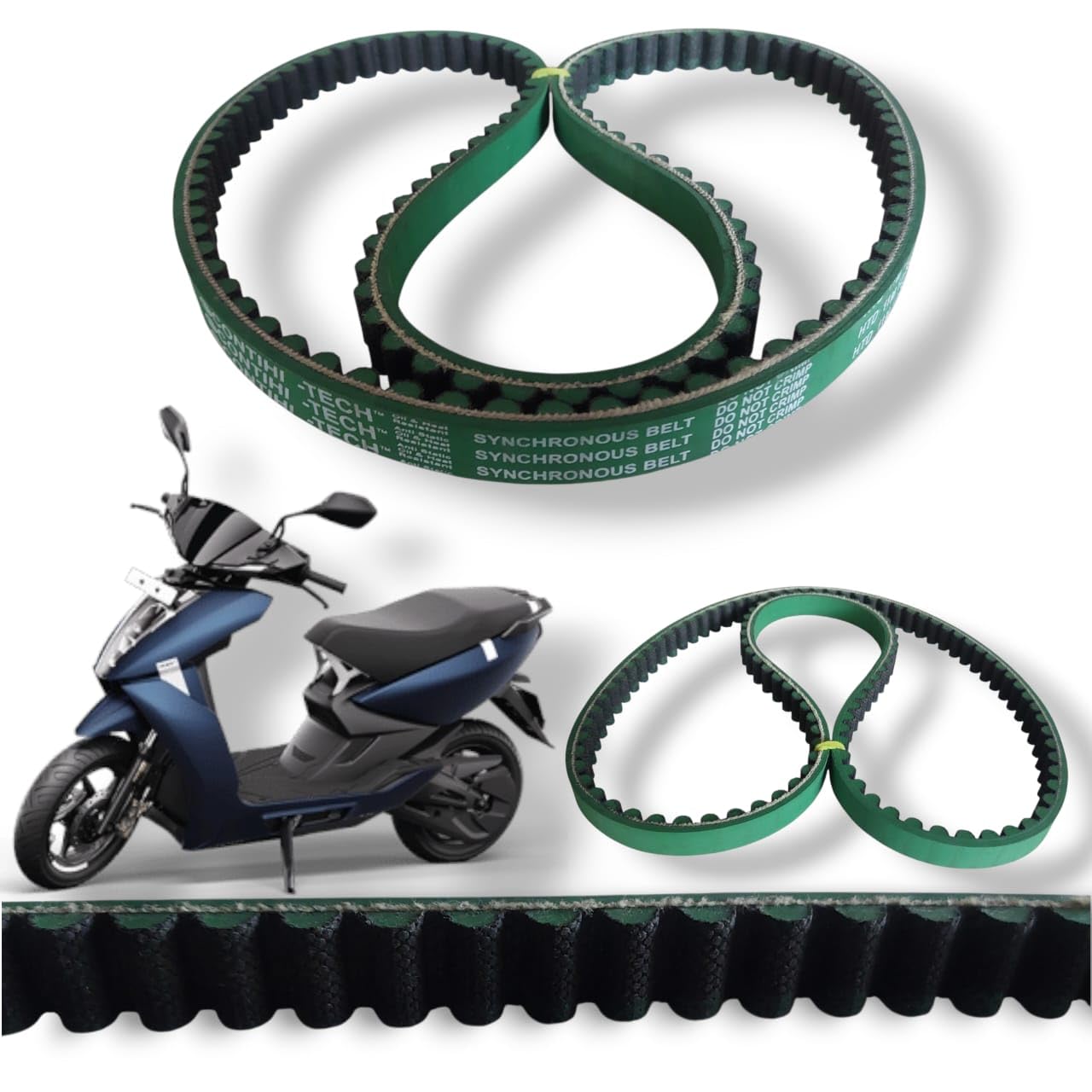 Premium Drive Belt compatible with Ather 450X, Big Size, HTD 11M 1265, Heavy-Duty Rubber, High Performance, Long Life Scooter Belt (1.)