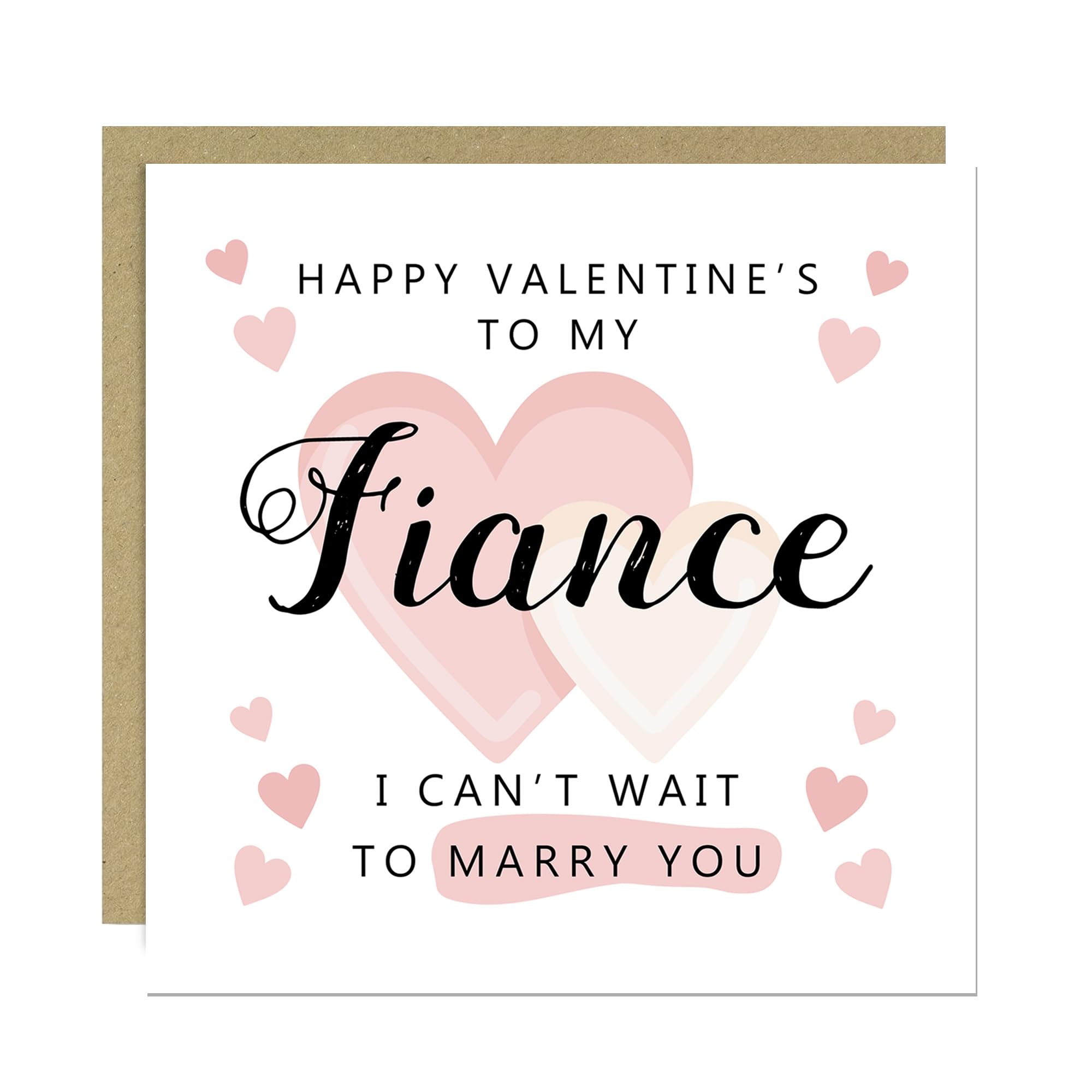 RED OCEAN Valentines Card Fiance, Almost Husband Valentines Card, Fiancé Valentine Card For Him, Fiance Valentine's Day Card, Valentines Cards Fiancé, Card For Him, Card For Her