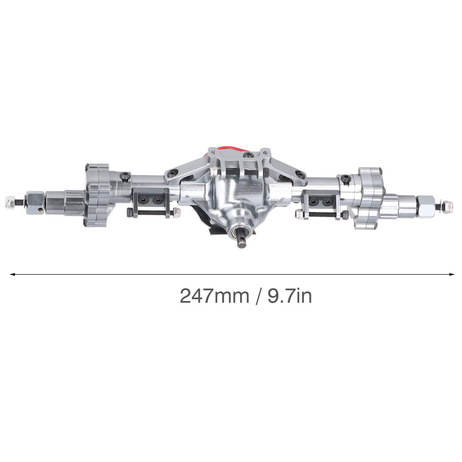 Ulepszenie Osi ze Stali Stopowej Aluminium - Zwiększona trwałość i Prześwit dla Modelu Samochodu RC SCX10 /10 RC, oś Przednia