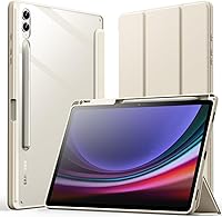 Vista 1 de JETech Funda para Samsung Galaxy Tab S10 Plus/Tab S9 Plus de 12.4 pulgadas con soporte para S Pen y parte trasera transparente de policarbonato, a