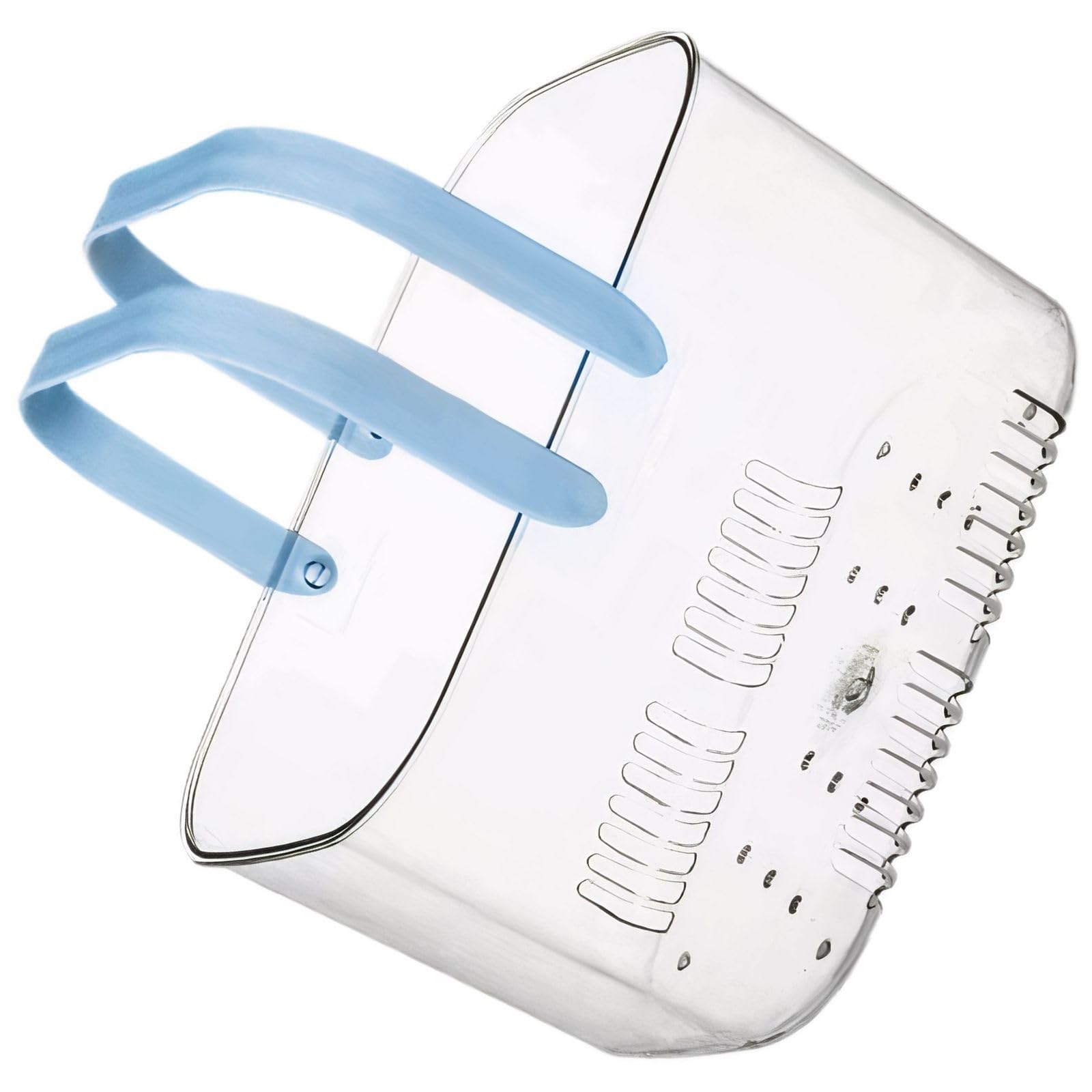 letixnink Bathroom Basket with Handles for Bath Essentials pp Basket with Drainage Holes Clear Shower Caddy for Easy