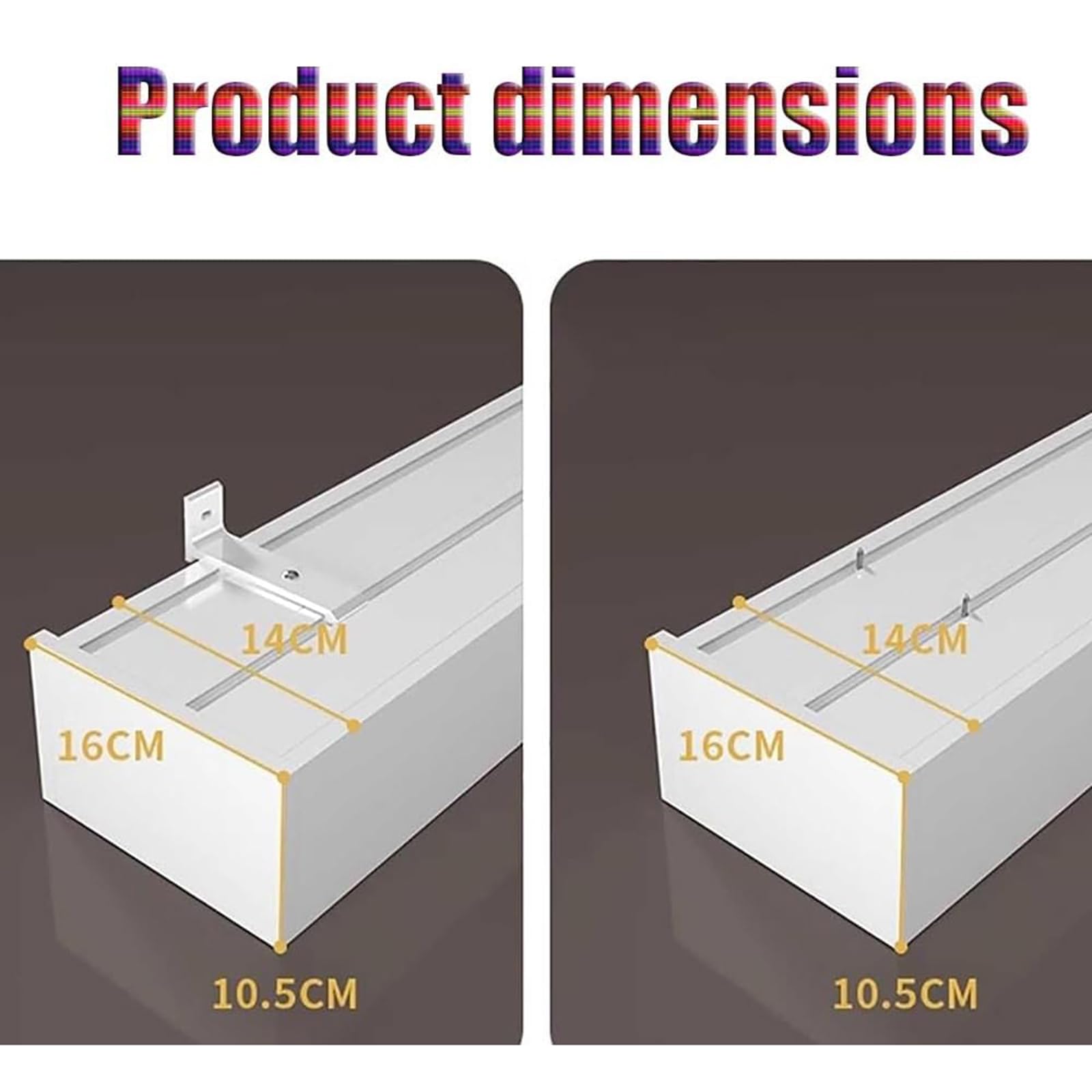 Sistema di binari per tende, montaggio a soffitto a doppio binario per tende, design a scatola in metallo per una facile installazione