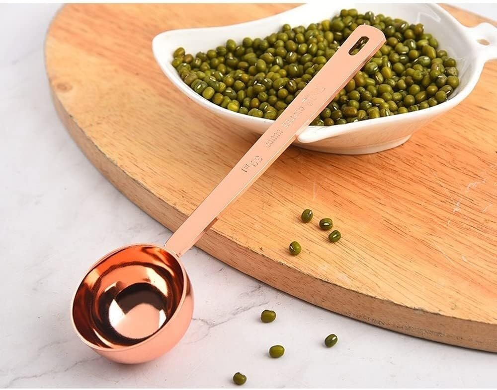 2-Pack Coffee Measuring Spoon Set, 304 Stainless Steel Long Handle Milk Powder & Baking Spoon, Kitchen Tableware