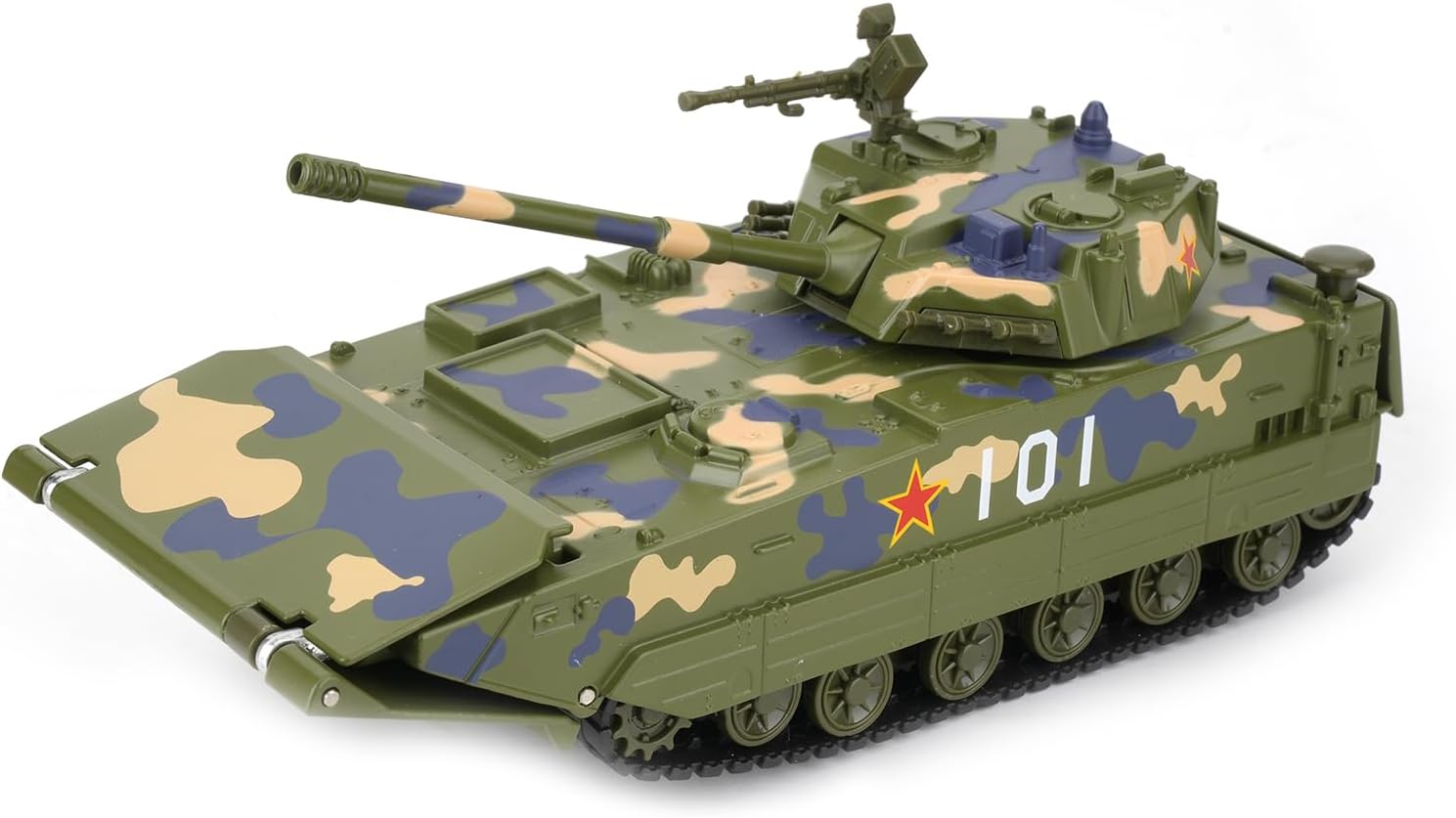 Diecast Armored Tank Car Model, Military Vehicle Toy Car, Collectible Amphibious Alloy Military Tank, Pull Back Car with Sound and Light for Adult Kids