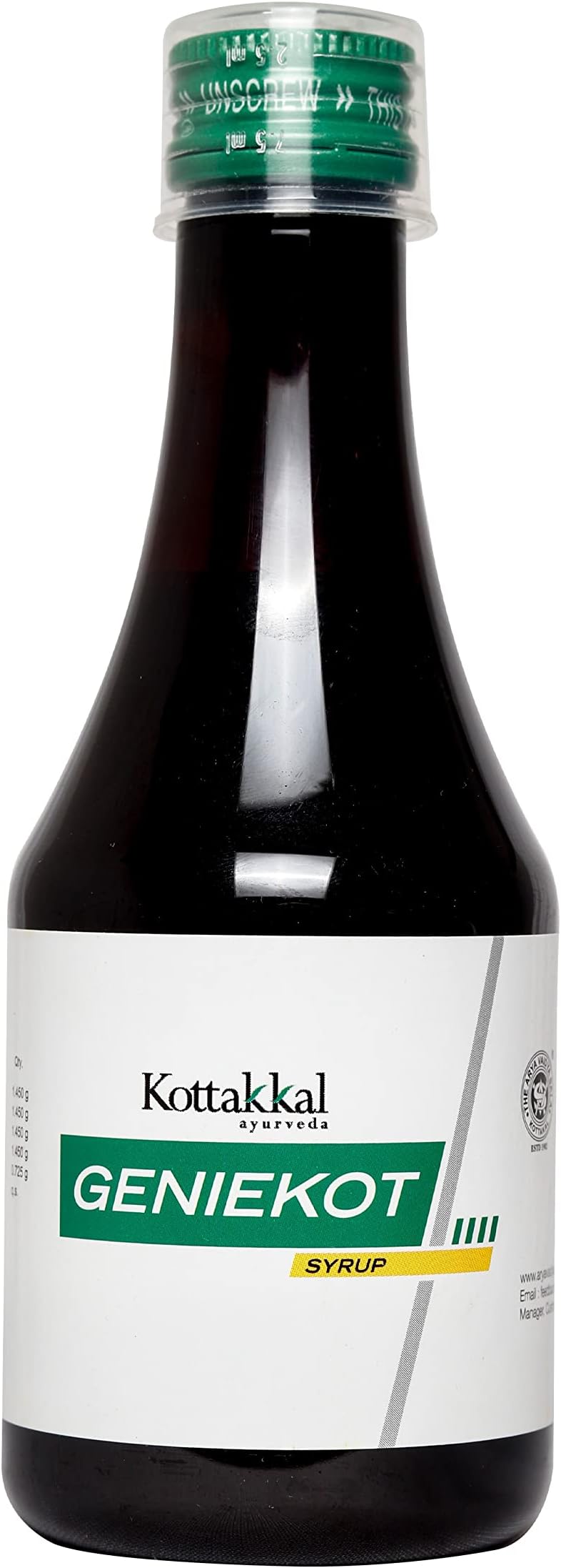 Kottakkal ayurveda® Geniekot Syrup - 200 ml, For Health & Wellness Naturally