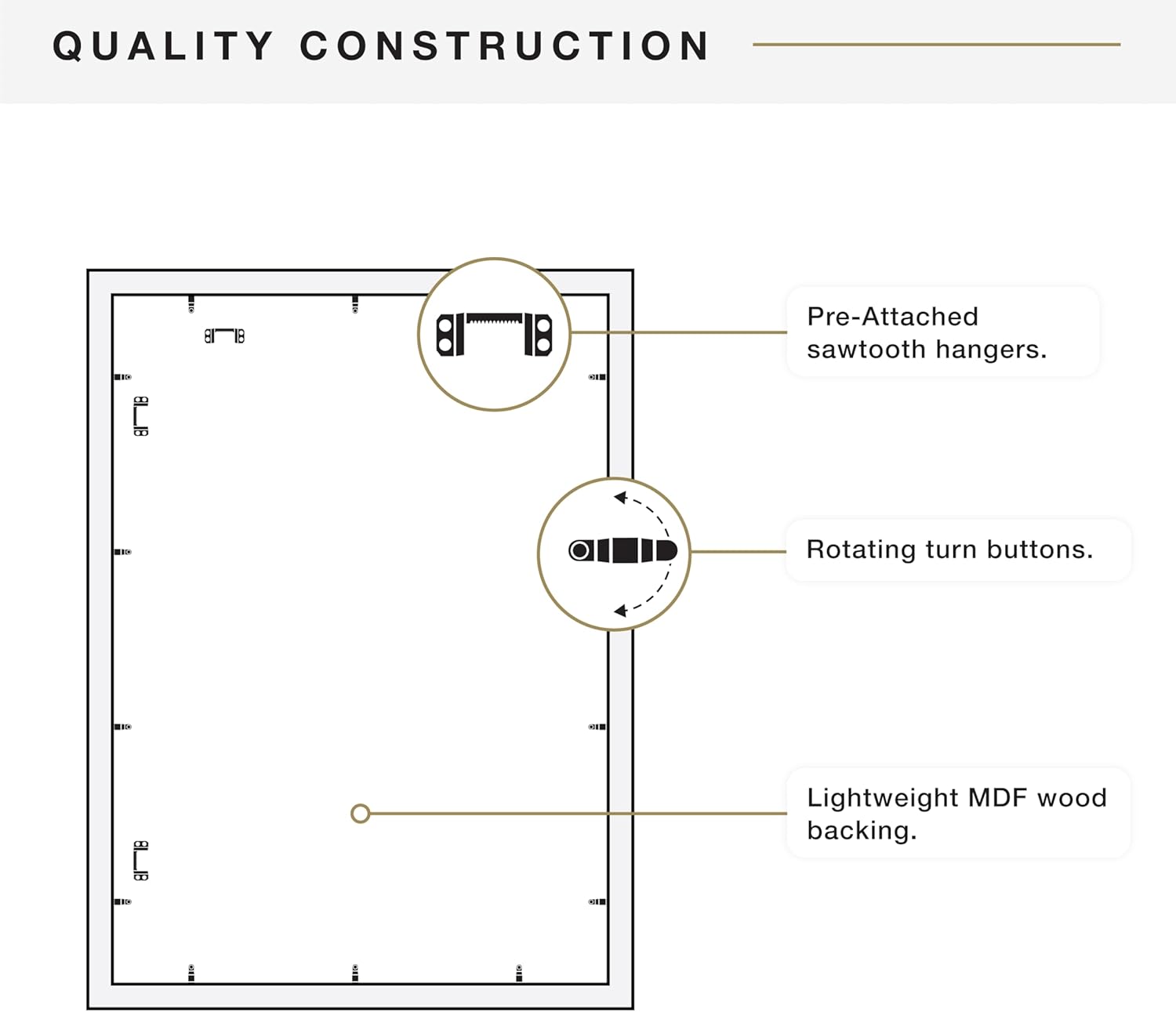 MCS Studio Gallery 24x32 Matted Poster Frame with 20x28 Picture Display, Black Woodgrain Engineered Wood Vertical & Horizontal Wall Hanging Large Picture Frame for Photos, Posters & Art Prints (1-Pack)