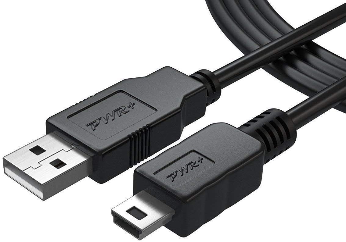 Pwr 6 Ft (1.8 Meter) USB-Cable for Garmin-GPS-Navigator-Nuvi 50lm 2555lmt 2595lmt 40lm 1300 255w 1450 1350 1490 500 205w 200 205 350 750; Garmin 500 800 200 Gpsmap 62s Navigon 2100 Streetpilot C330 Zumo 551