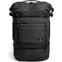 Explorer Rolltop Backpack Men & Women [30-40L] 18 Inch Laptop Backpack Hand Luggage Travel Backpack Large Water-Repellent Weekender for Work University Hiking Outdoor Survival Travel Camping and