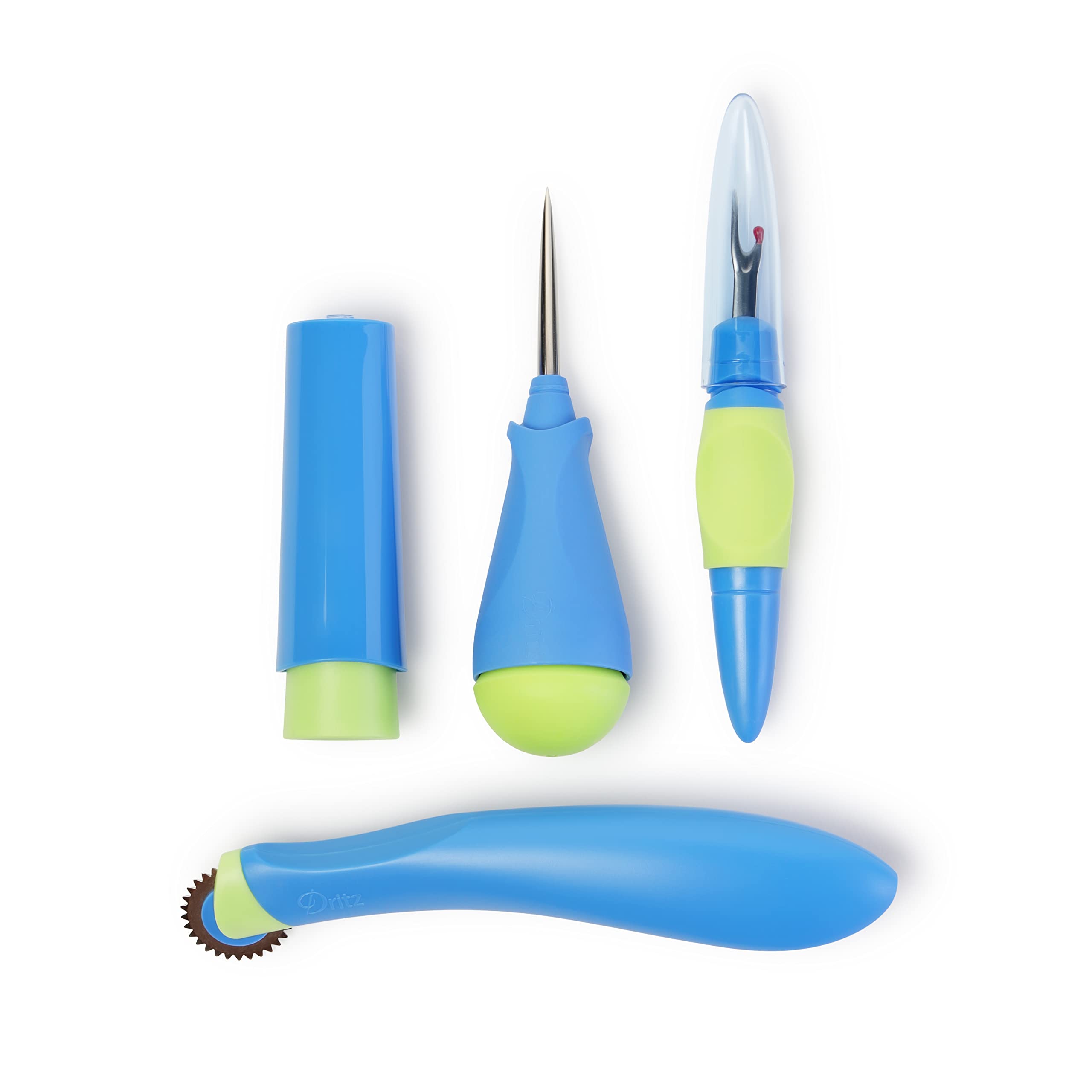 Kit Da Cucito Dritz In Scatola Portaoggetti – 76 Pezzi Con Forbici, Spilli, Aghi, Metro E Puntaspilli – Ideale Per Casa E Ufficio