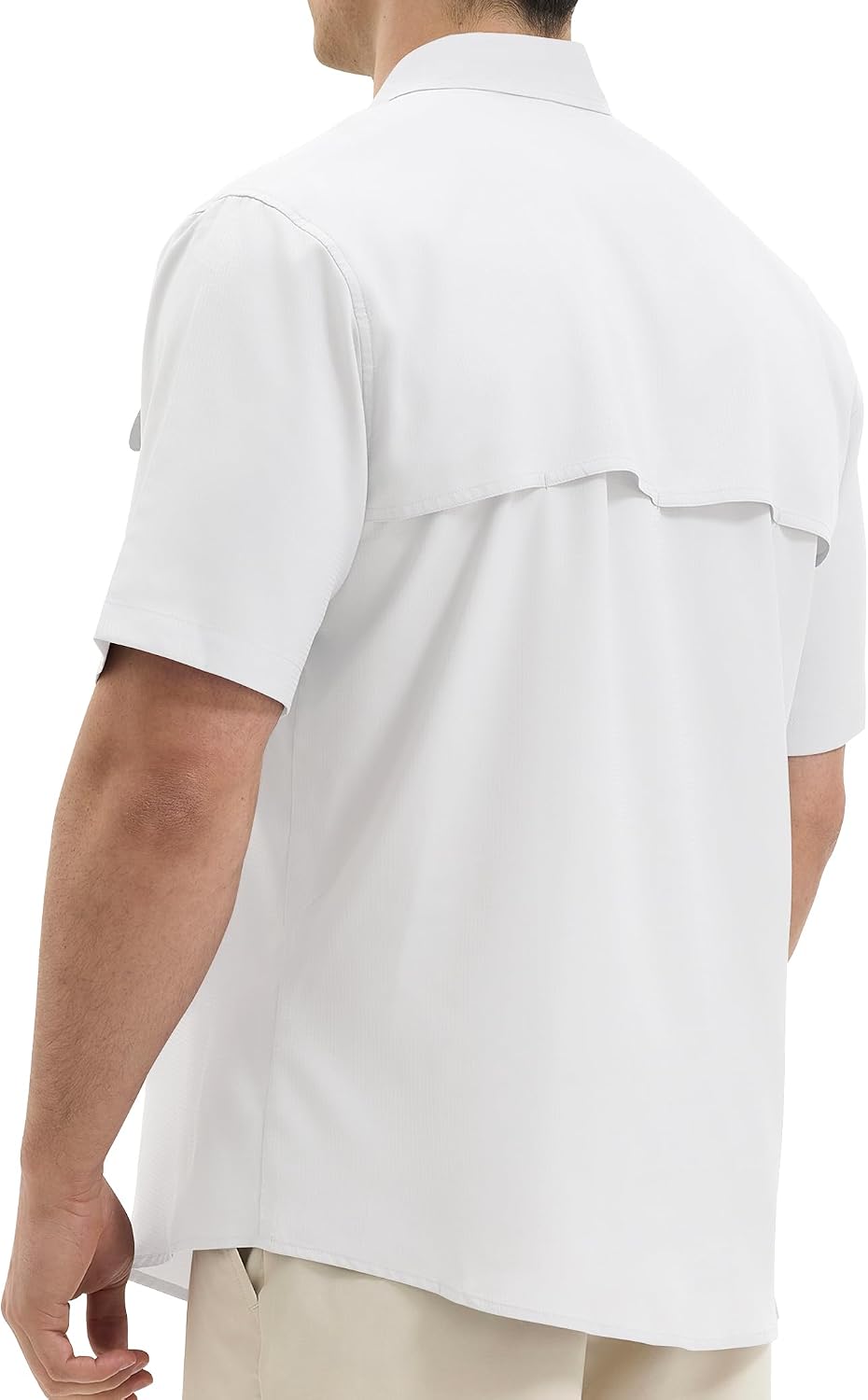 Mens Short Sleeve Sun UV Protection Shirt Cooling Quick Dry Fishing Shirts for Travel Outdoor Camping Hiking UPF 50+